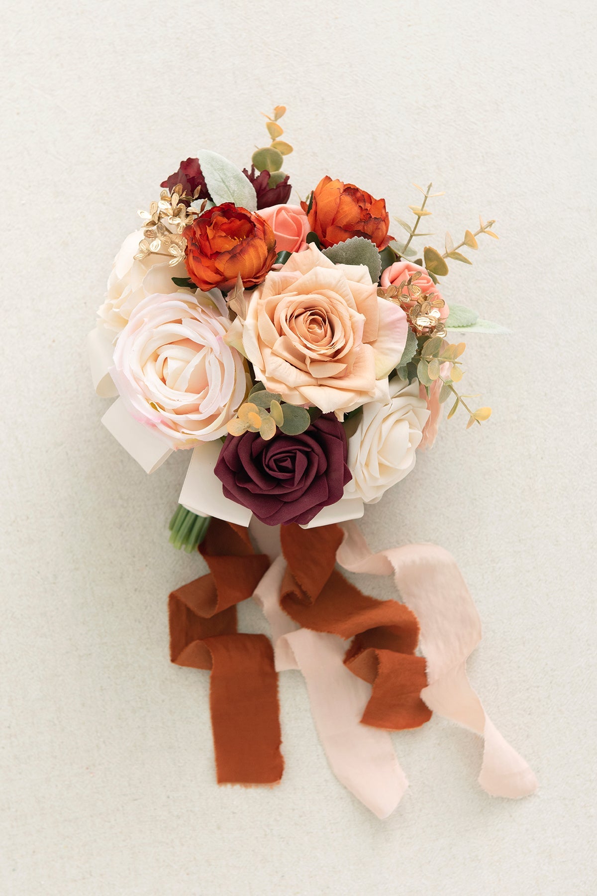 Additional Flower Decorations in Sunset Terracotta