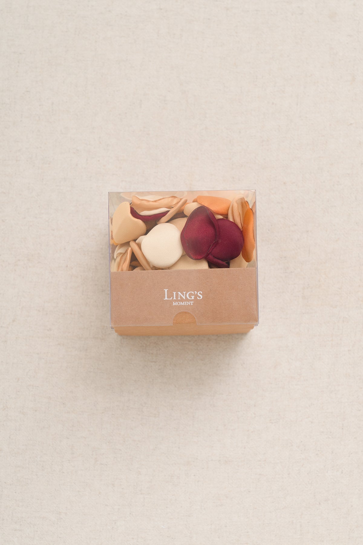 Additional Flower Decorations in Russet Orange & Denim Blue