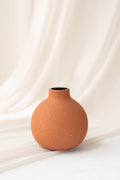Spherical Ceramic Vase for Halloween in Black & Pumpkin Orange | CLEARANCE