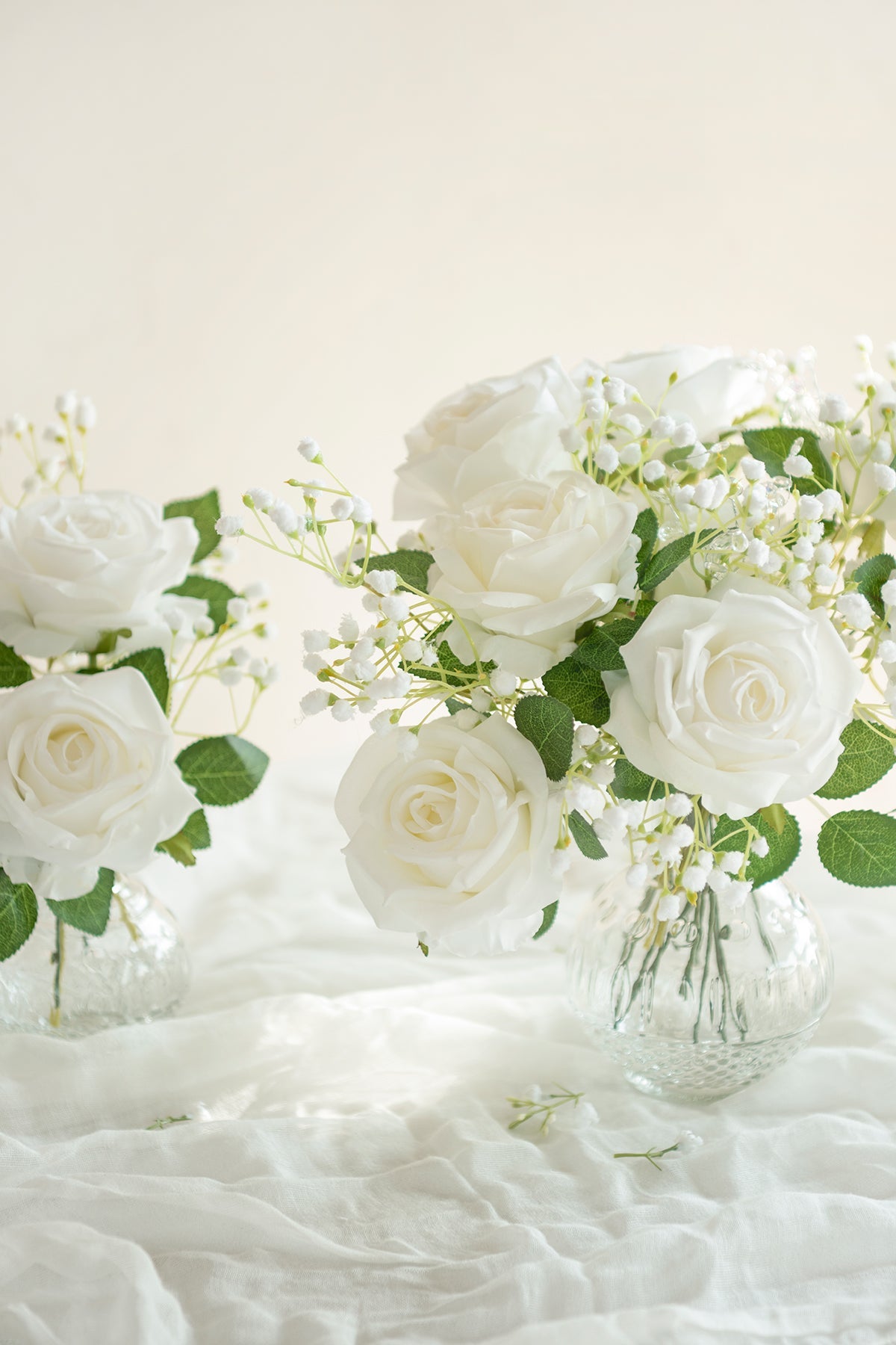 3.5" Silk Vendela Rose with Stem - 12 Styles