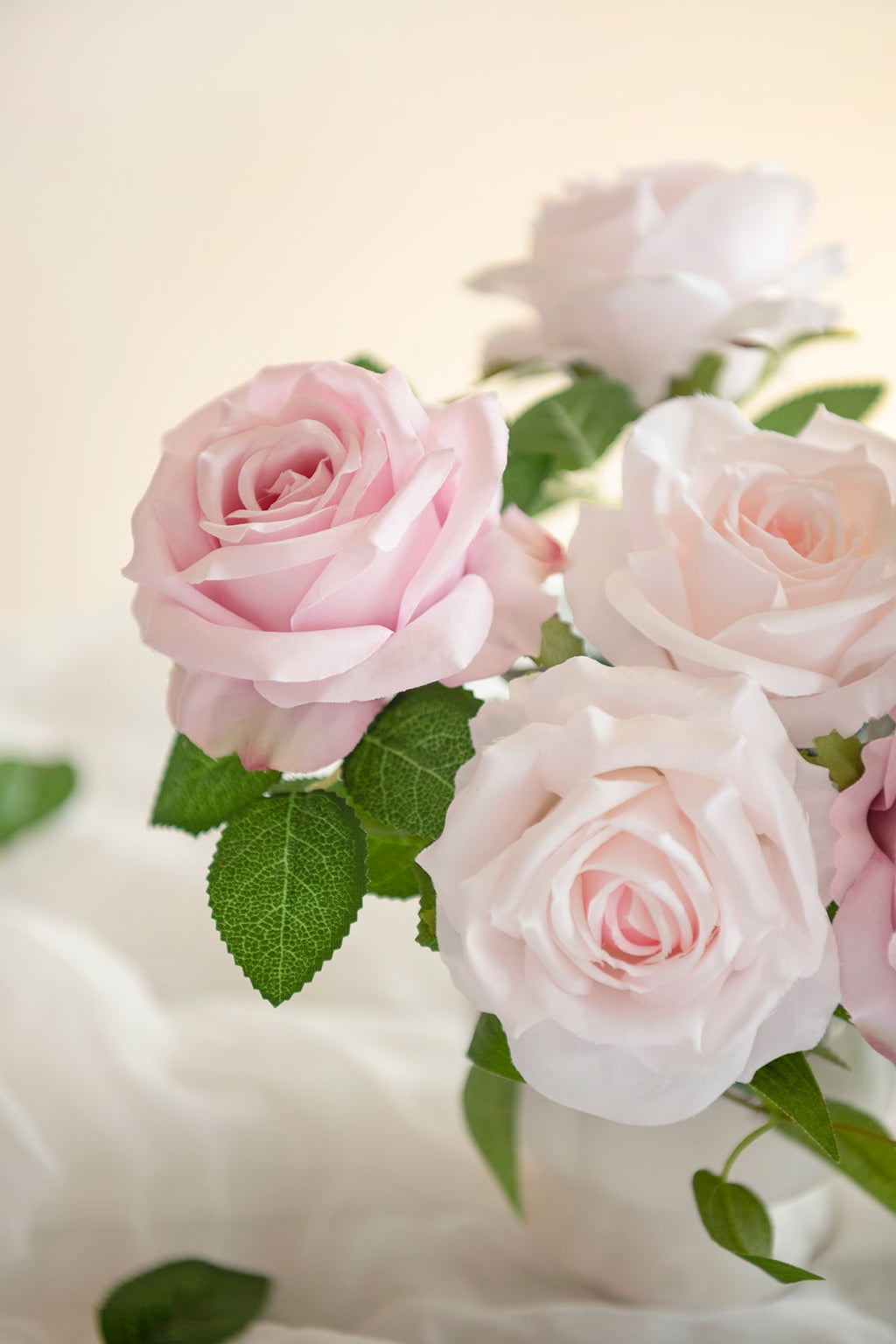 3.5" Silk Vendela Rose with Stem - 12 Styles