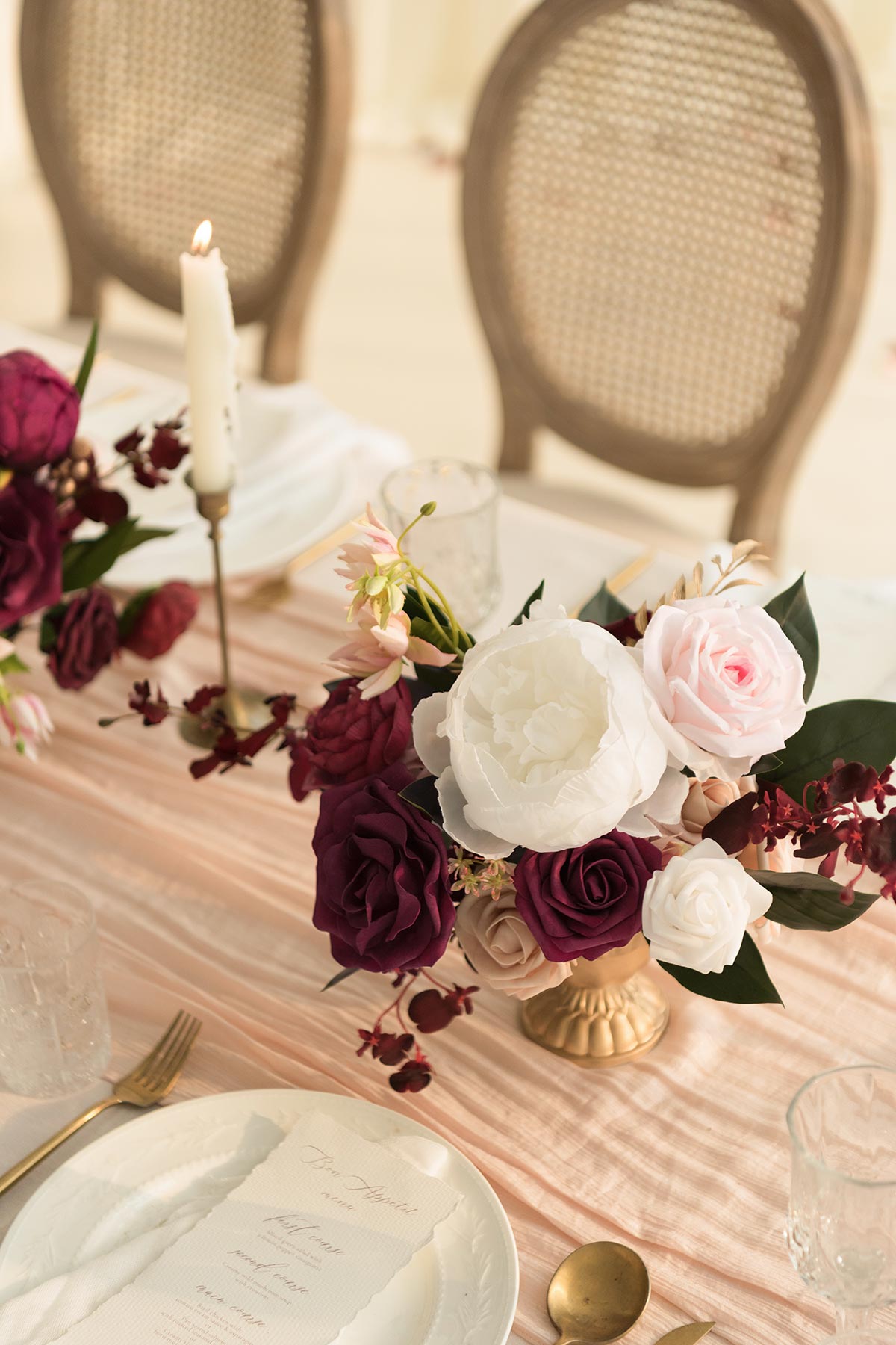 DIY Designer Flower Boxes in Romantic Marsala