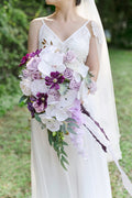 Pre-Arranged Bridal Flower Package in Lilac & Gold