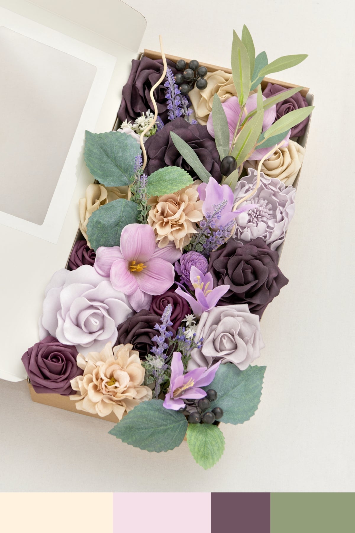 DIY Designer Flower Box in French Lavender & Plum