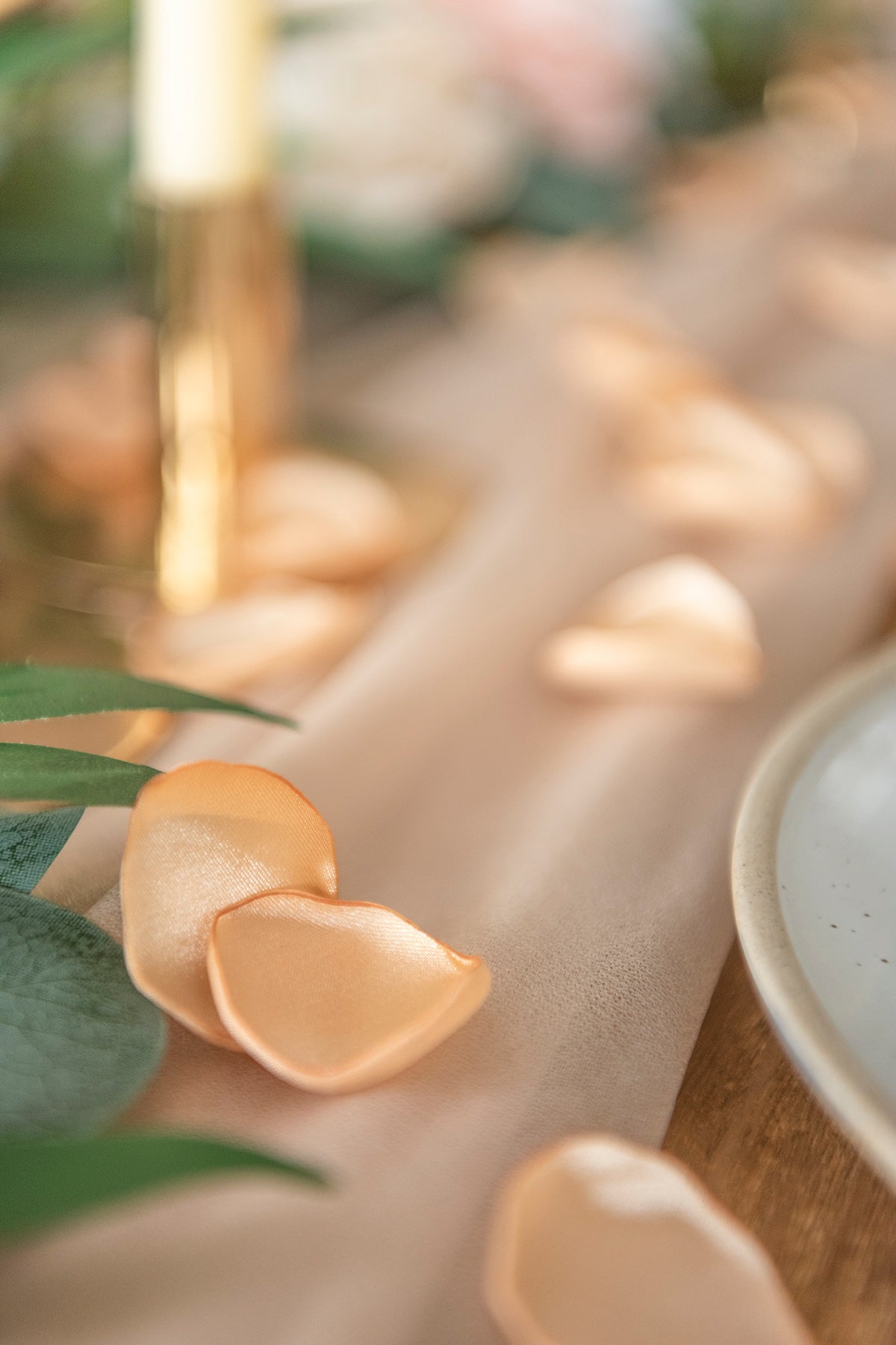 Silk Rose Petals
