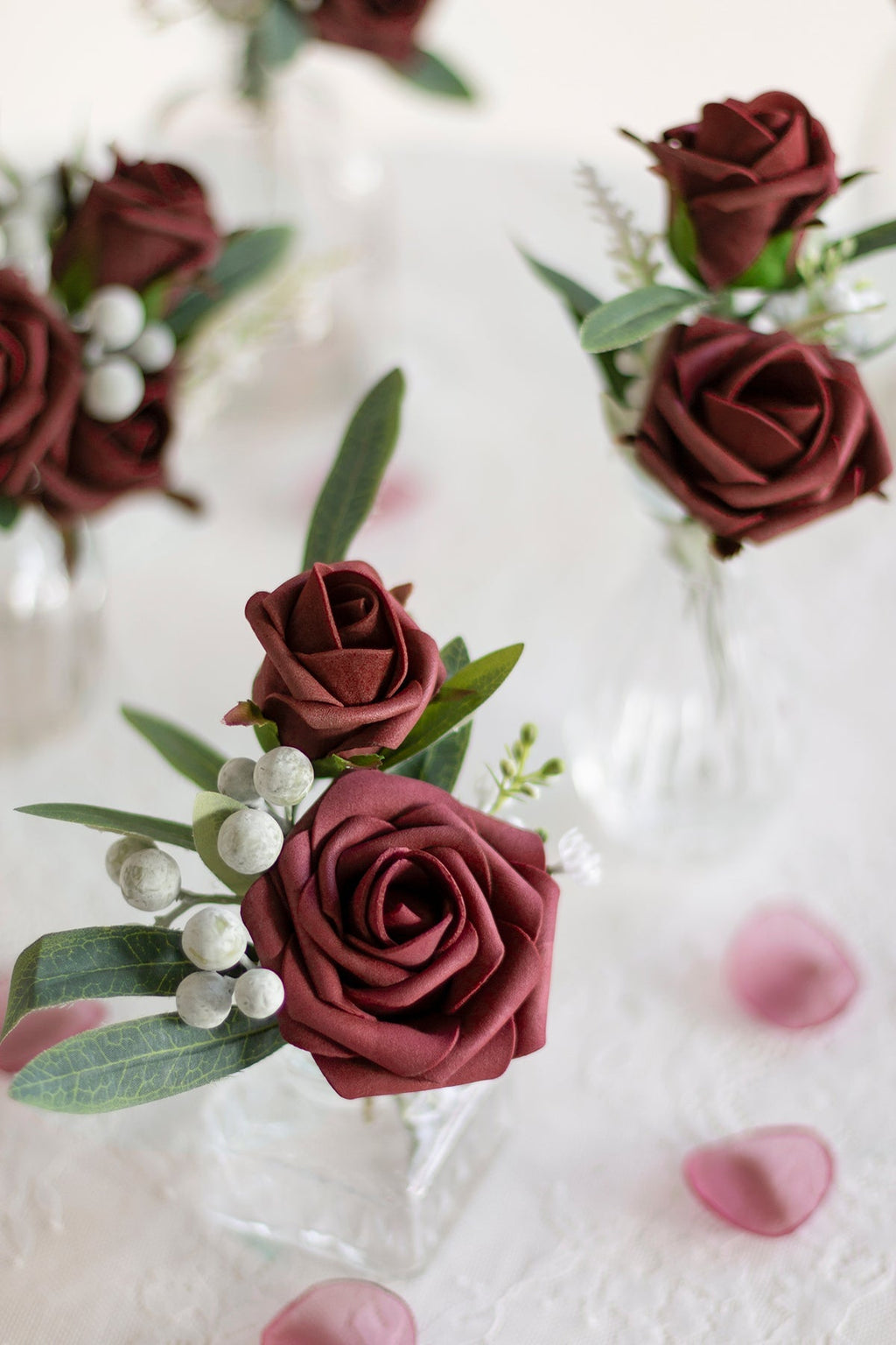 DIY Supporting Flower Boxes in Nautical Navy & Burgundy