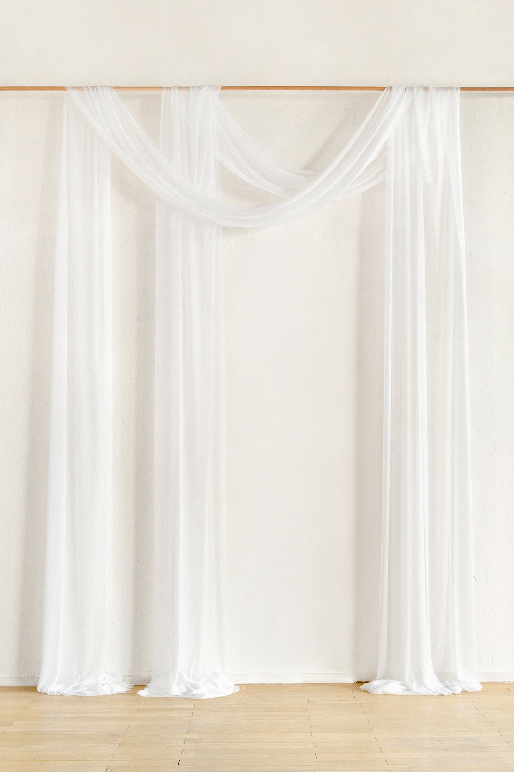 Wedding Arch Drapes in White & Beige