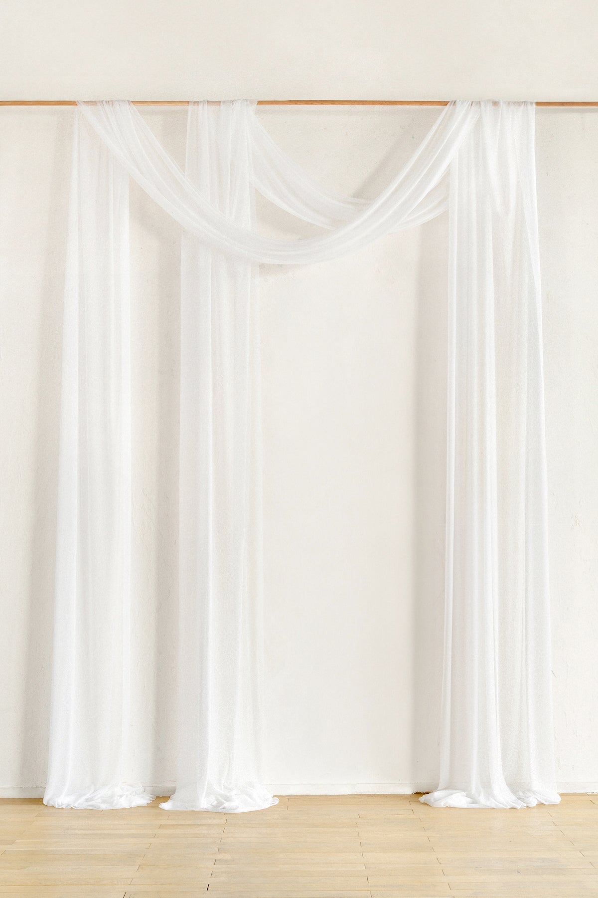 Wedding Arch Drapes in White & Beige