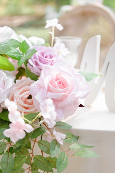 Head Table Flower Swags in Blush