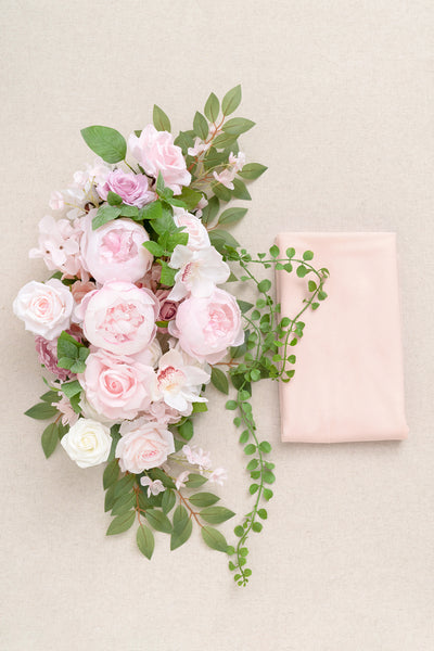 Head Table Flower Swags in Blush