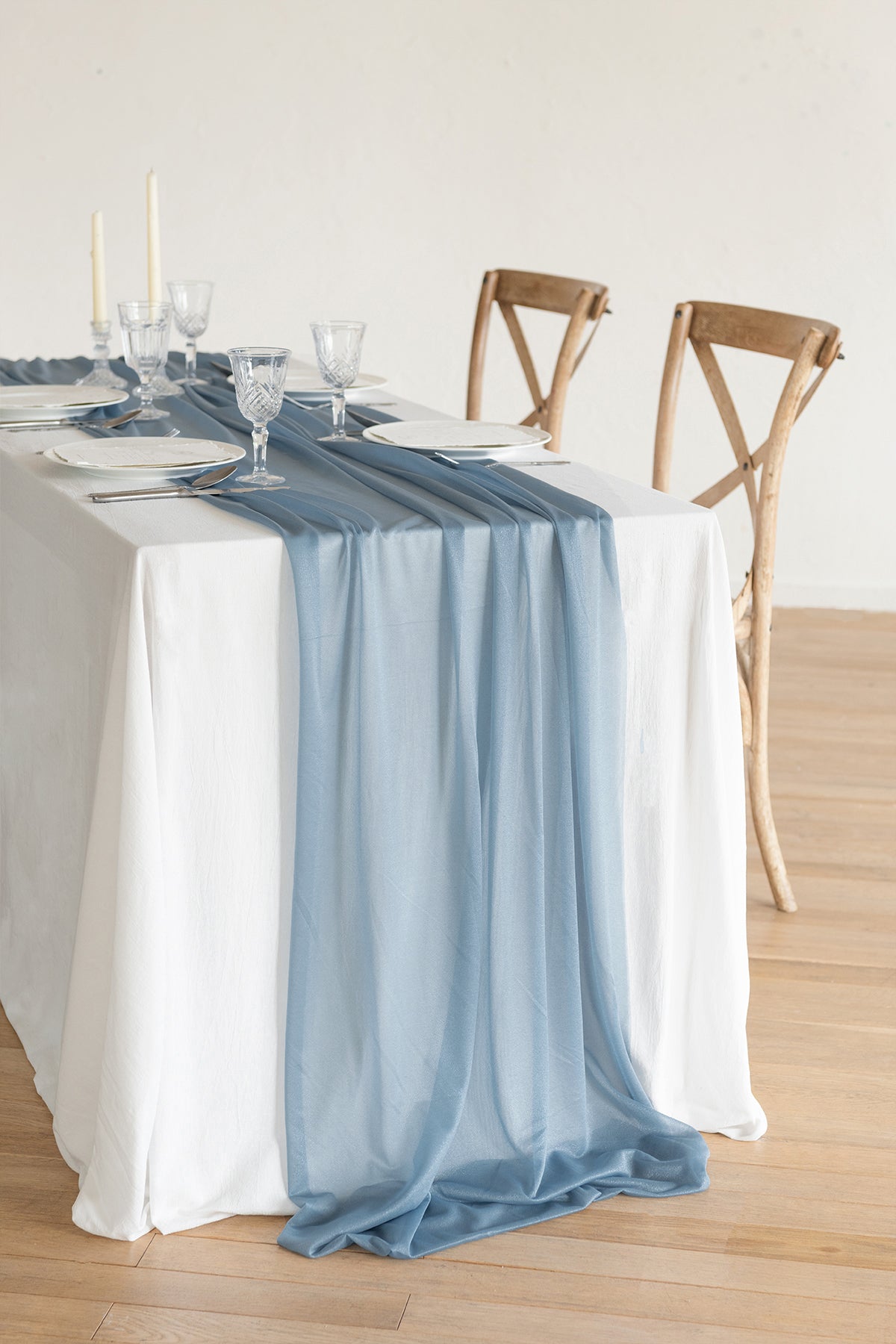 Romantic Sheer Table Runner 29 w x 10ft/14ft - 15 Colors