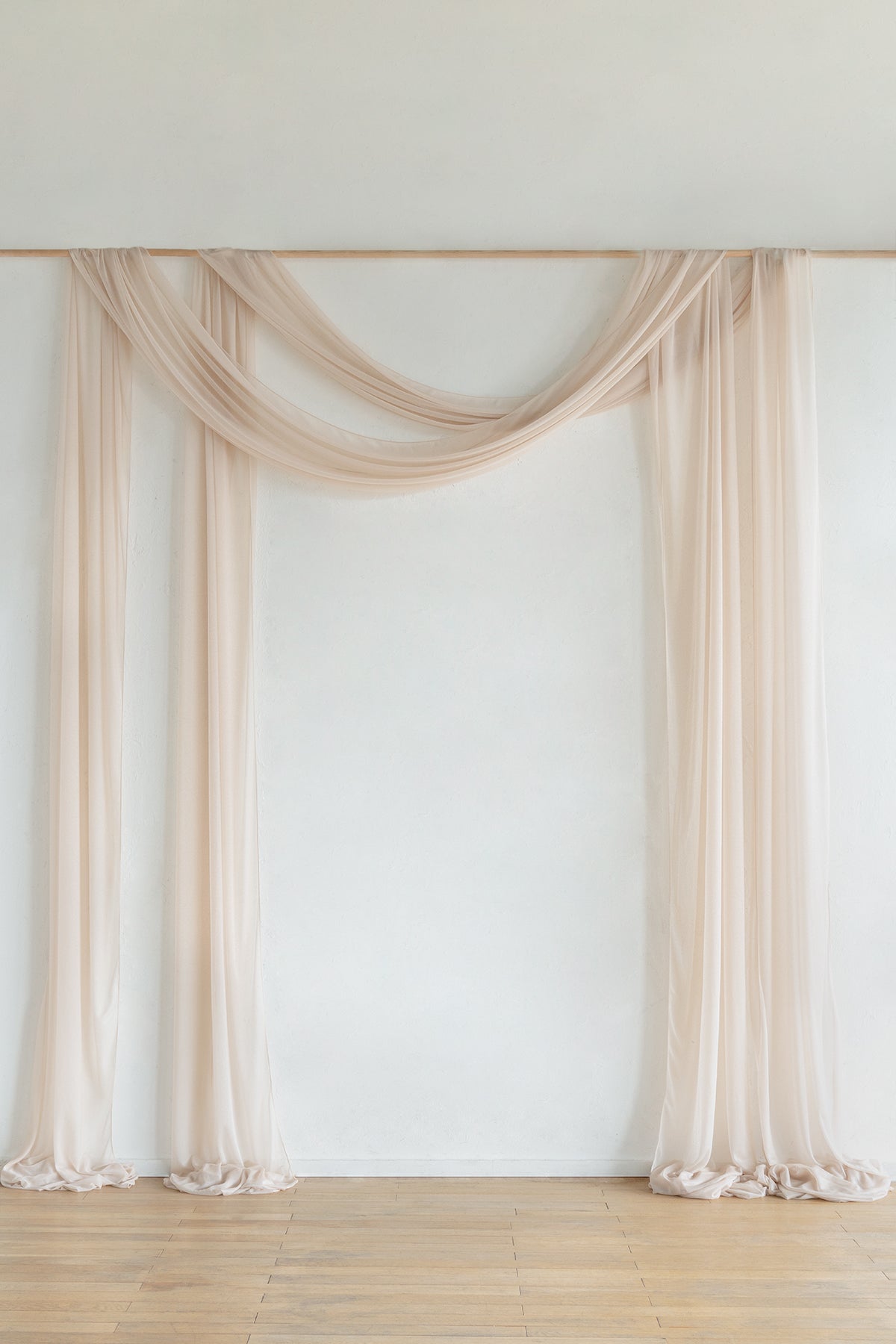 Wedding Arch Drapes in Rust & Sepia