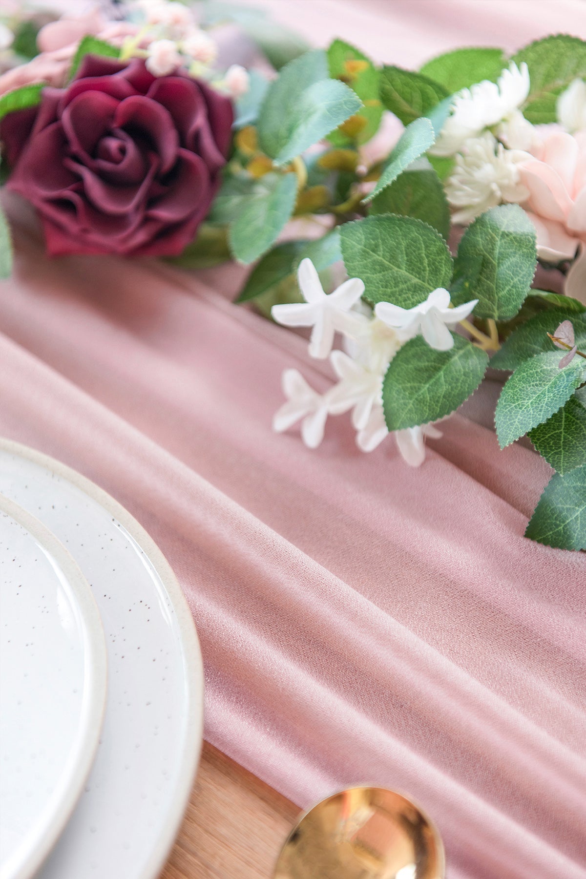 Romantic Sheer Table Runner 29 w x 10ft/14ft - 15 Colors