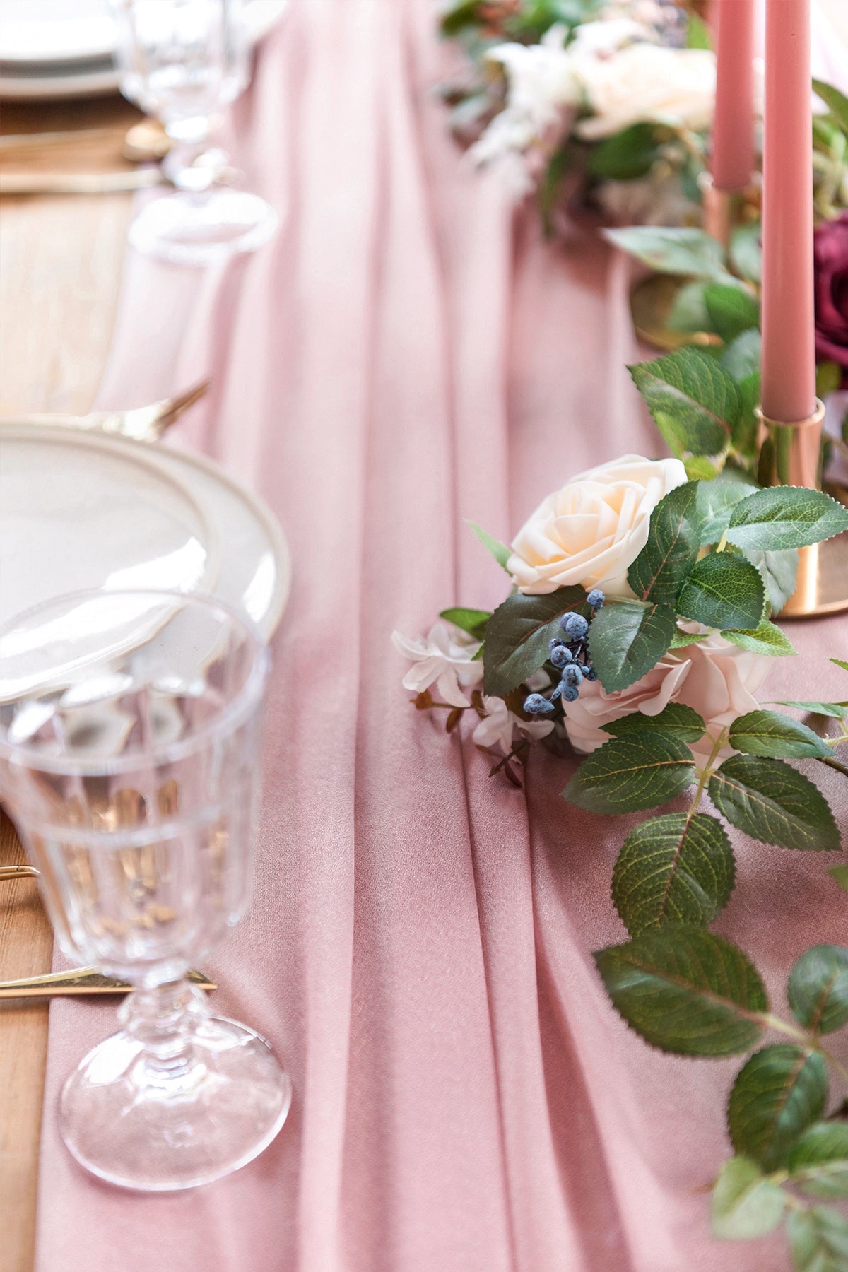Romantic Sheer Table Runner 29 w x 10ft/14ft - 15 Colors