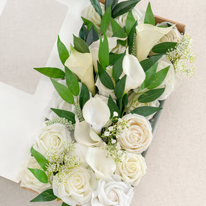 DIY Kits For Centerpieces in White & Green Colors