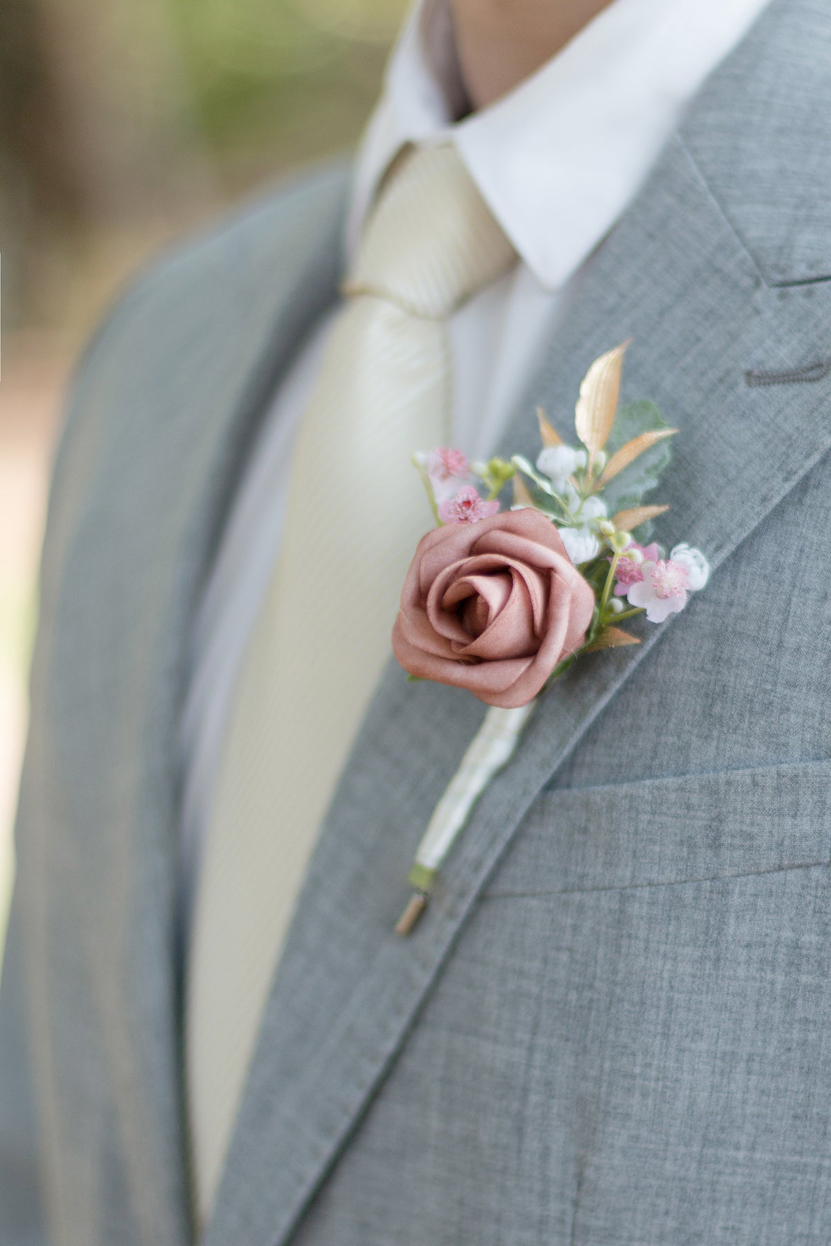 Bridal Flowers in Dusty Rose & Cream