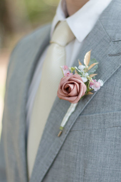 Bridal Flowers in Dusty Rose & Cream