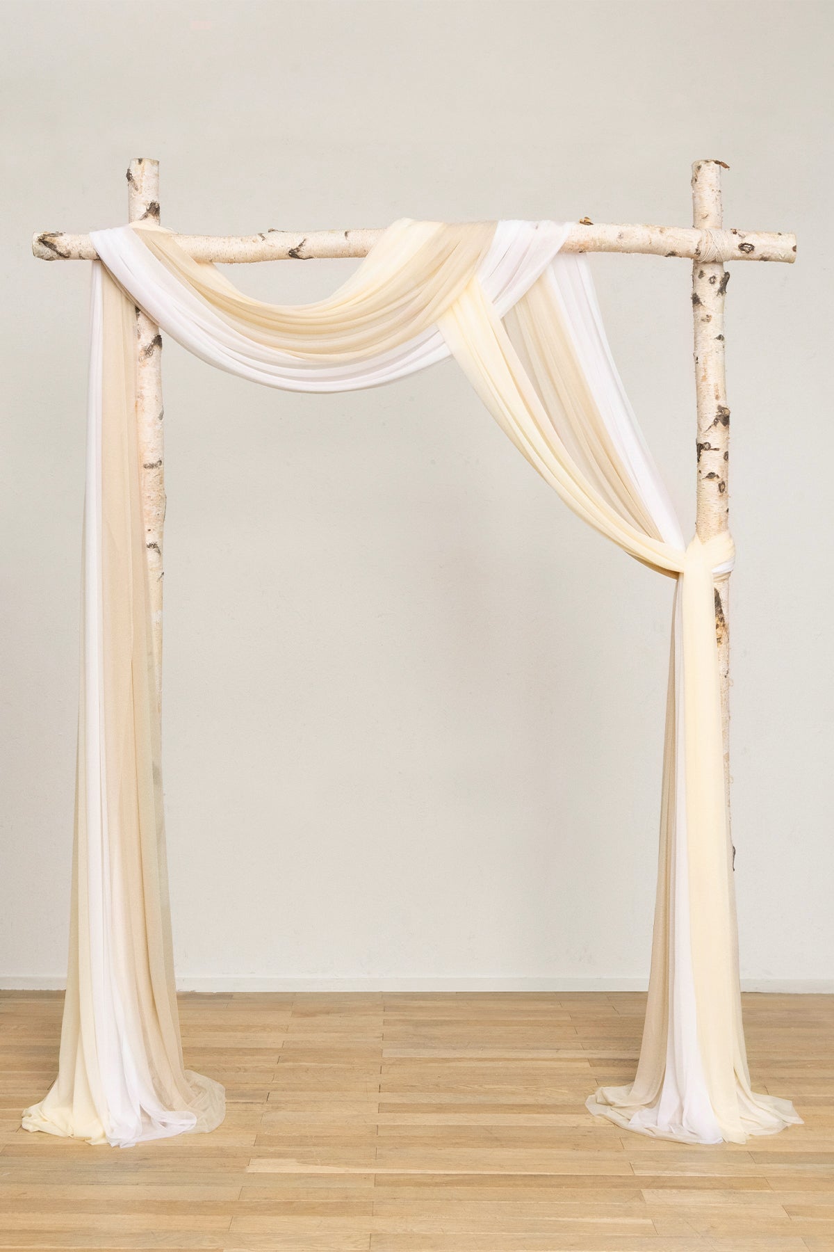 Wedding Arch Drapes in Rust & Sepia