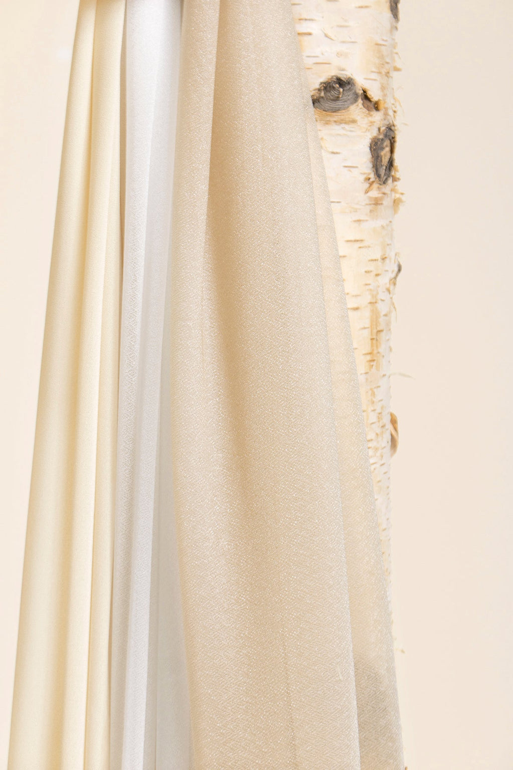 Wedding Arch Drapes in White & Beige