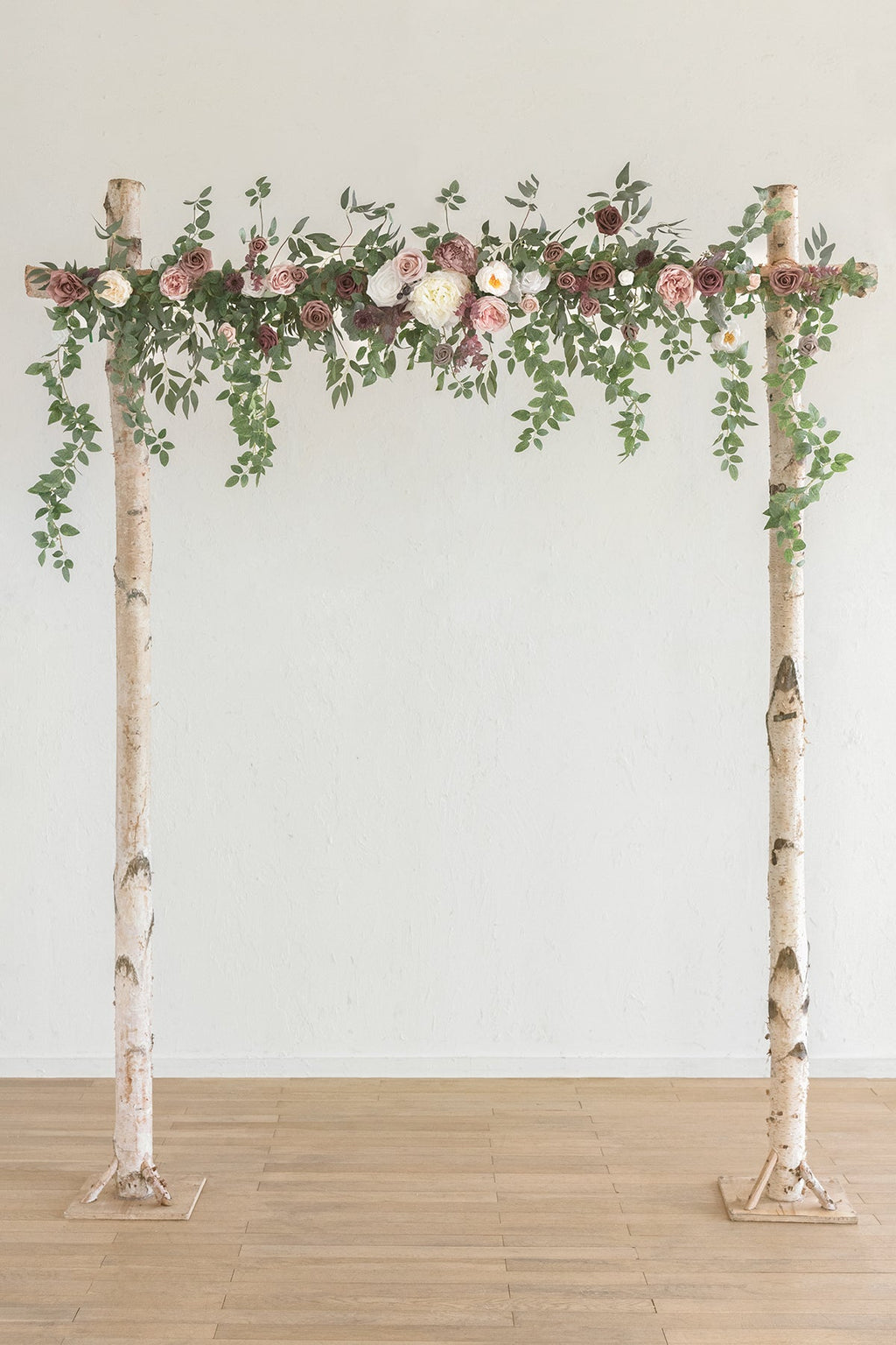 Flash Sale | 6.5ft Flower Garland with Hanging Vines in Dusty Rose & Mauve