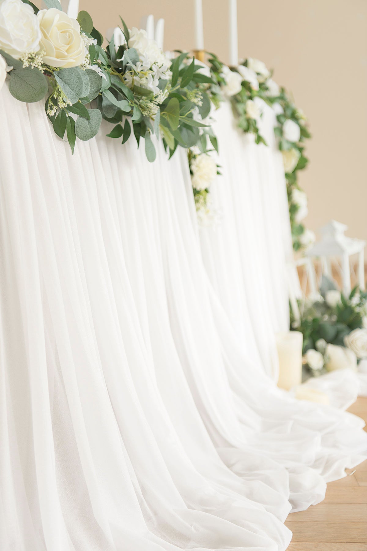 Table Skirt for Head Table/Sweetheart Table - 8 Colors