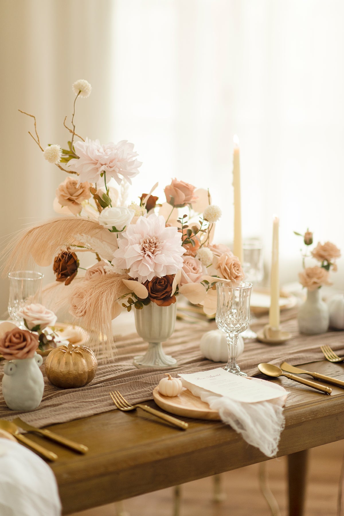 DIY Kits For Centerpieces in Earth-Tone Colors
