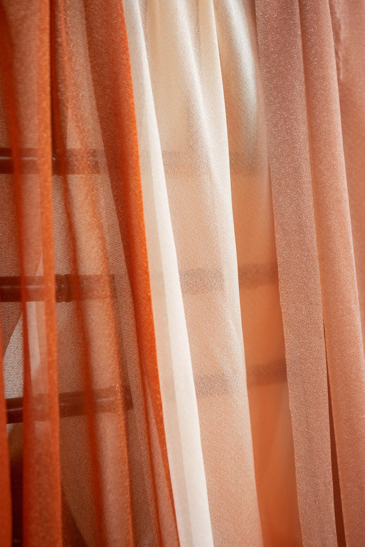Wedding Arch Drapes in Sunset Terracotta
