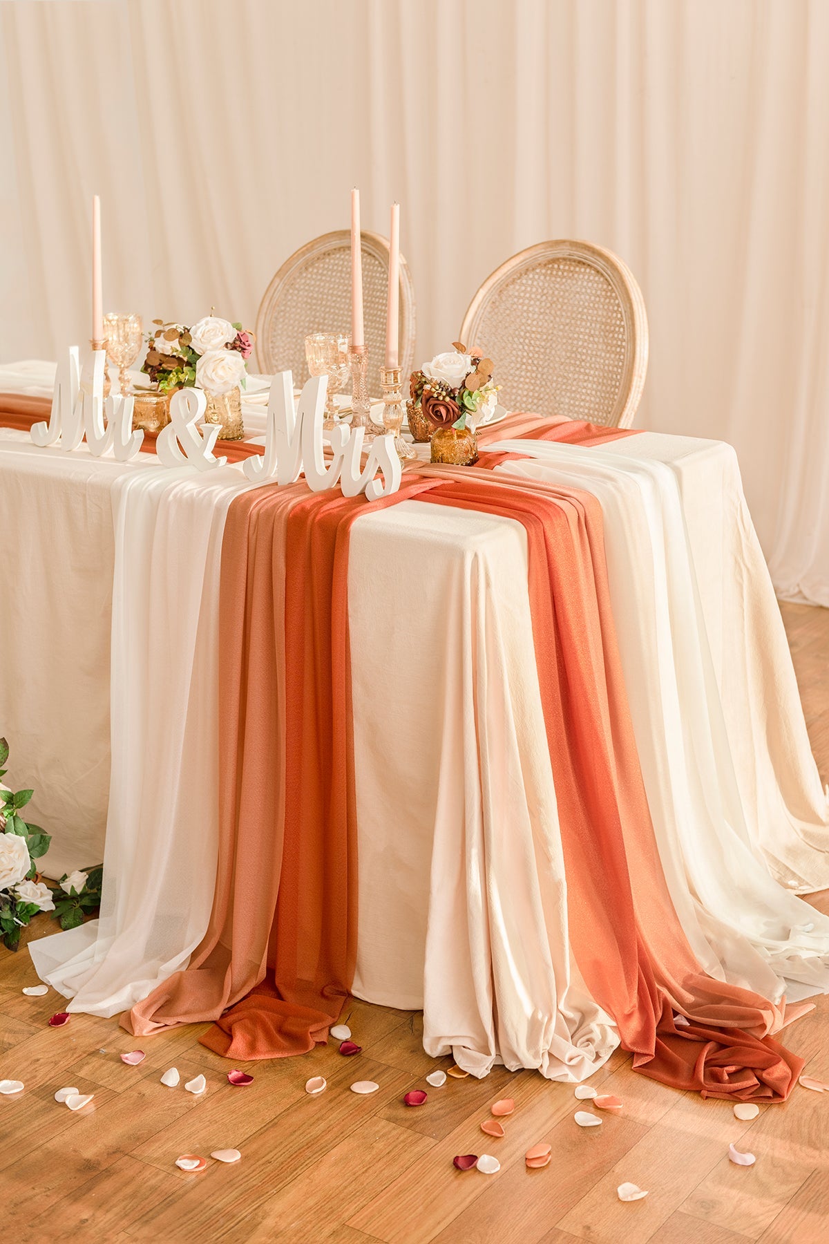 Weave Wedding Table Runner for Reception (Set of 8) - 3 Colors