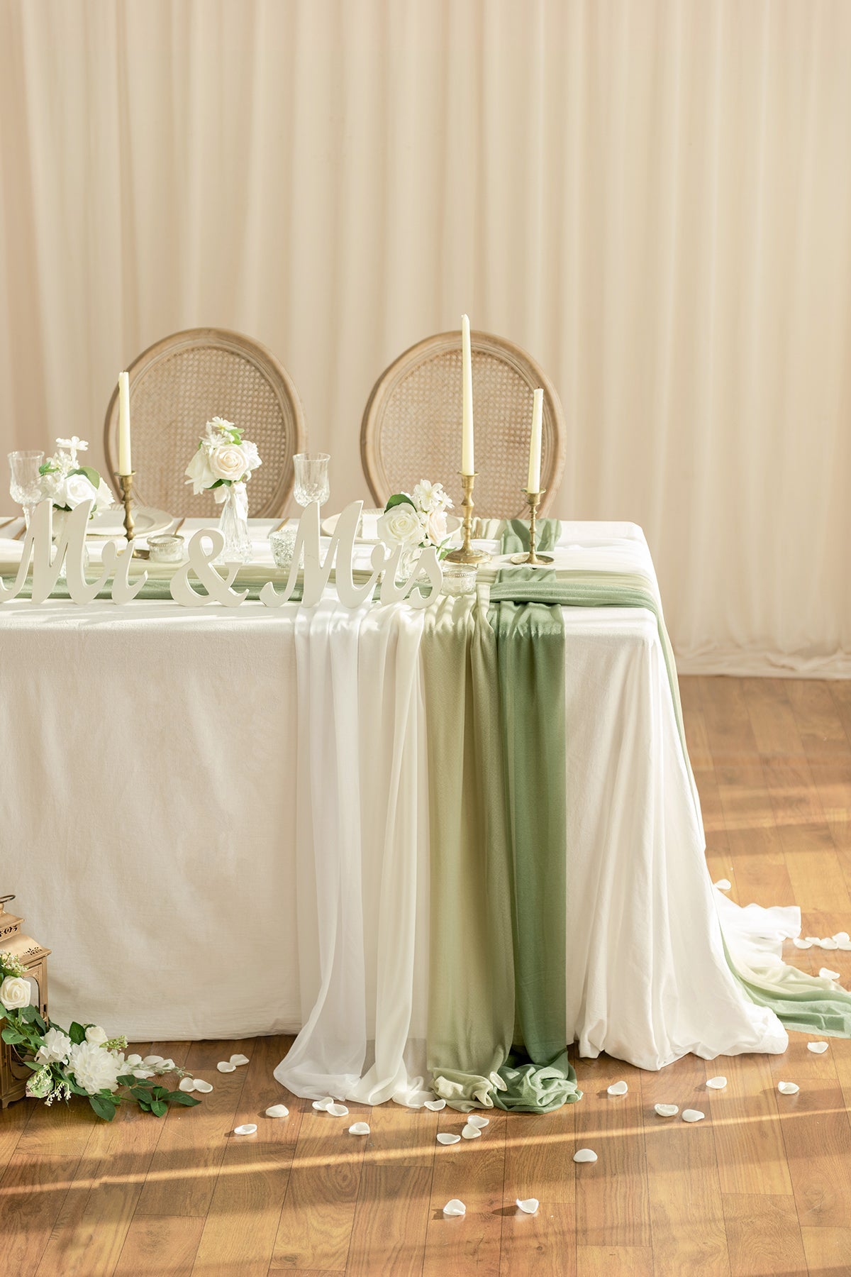 Weave Wedding Table Runner for Reception (Set of 8) - 3 Colors