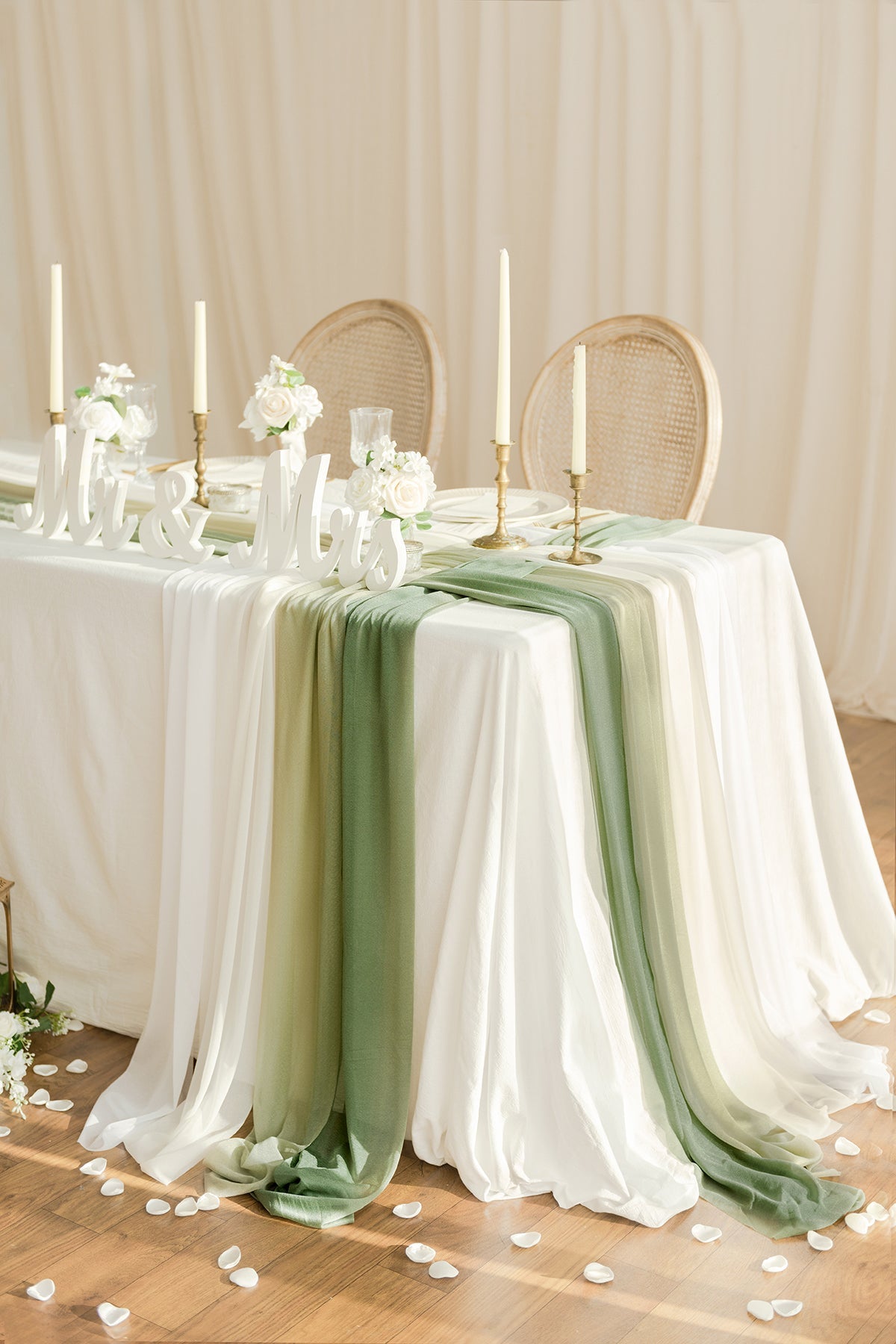 Weave Wedding Table Runner for Reception (Set of 8) - 3 Colors