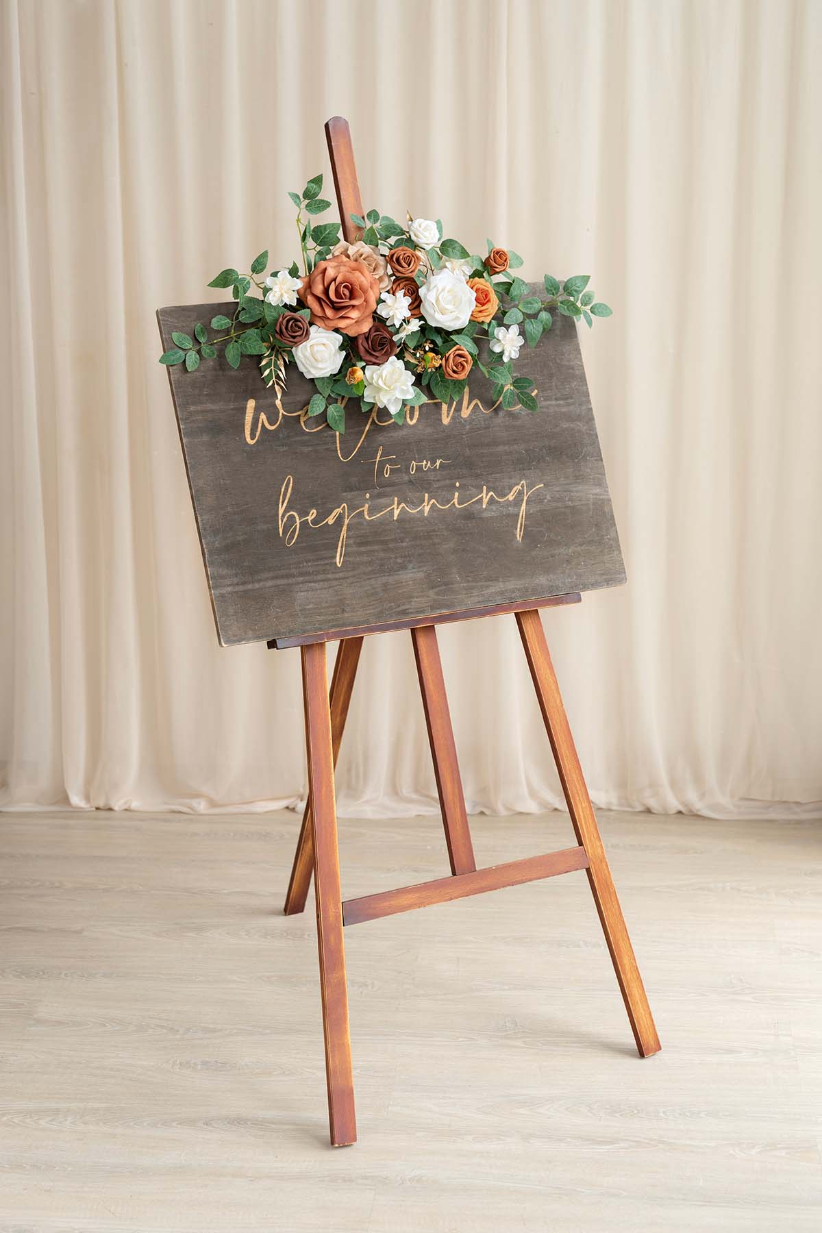 Flexible Combo Set Flower Sign Decor in Sunset Terracotta