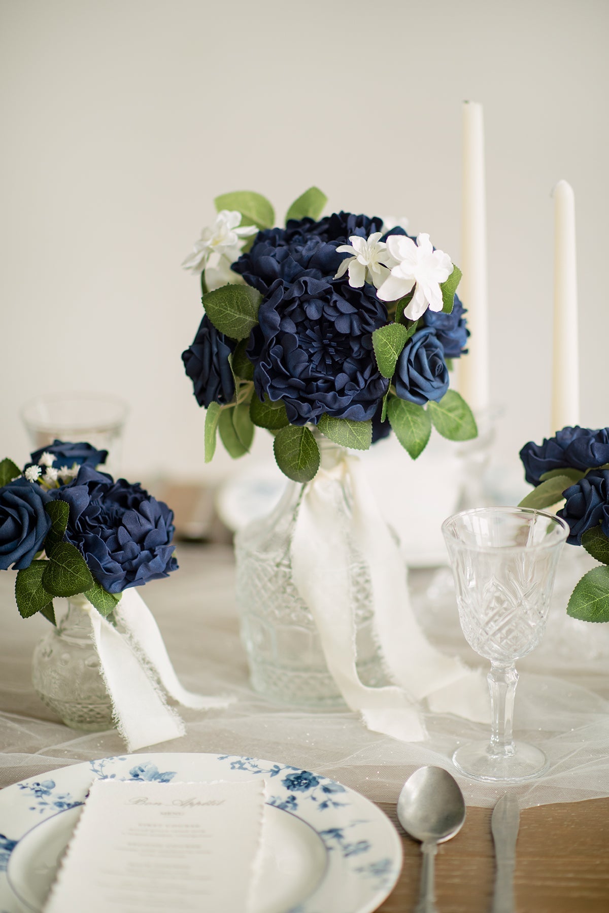 DIY Supporting Flower Boxes in Nautical Navy & Burgundy
