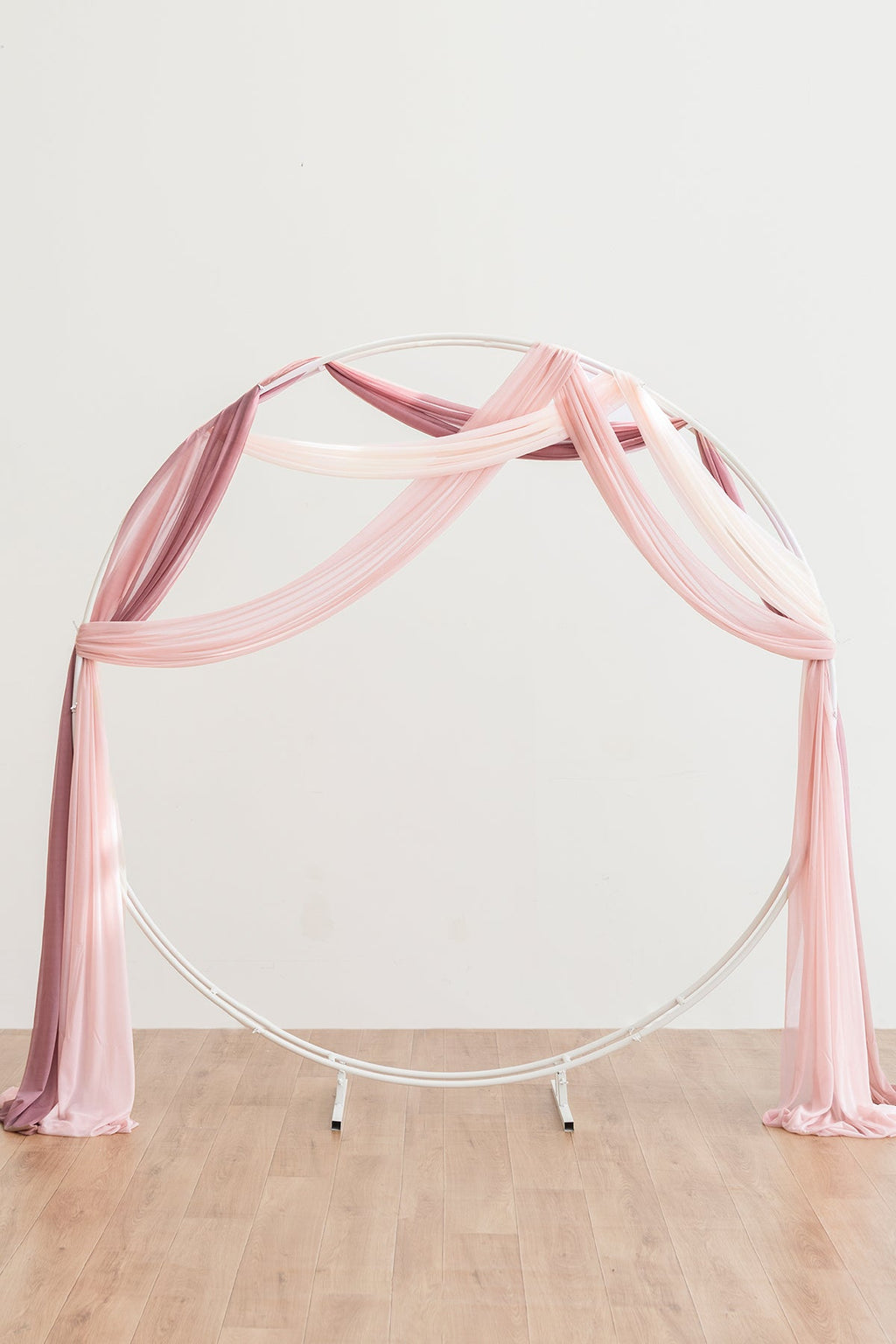 Wedding Arch Drapes in Dusty Rose & Navy