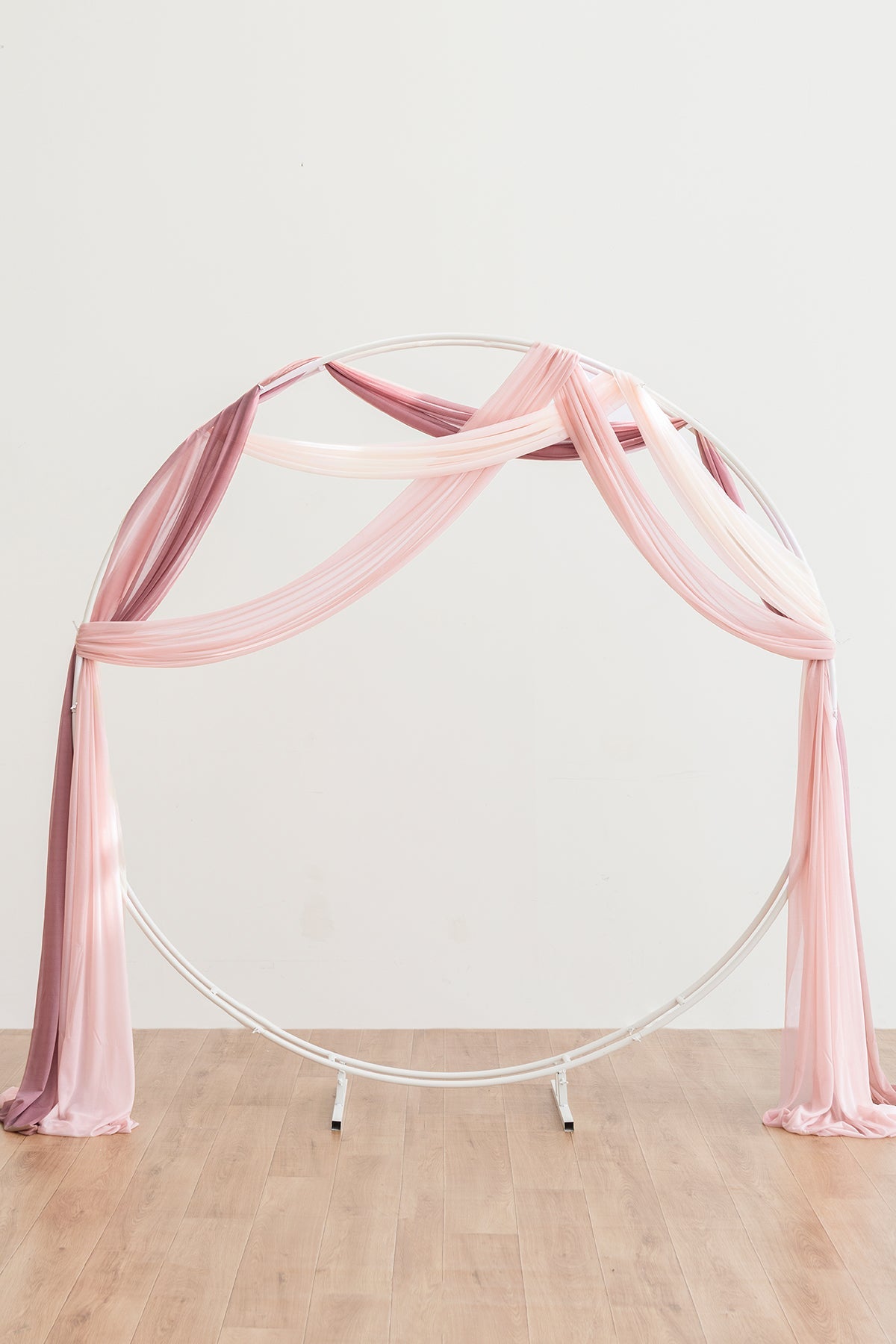 Sheer Wedding Arch Draping 30"w x 6.5 Yards  - Cinnamon Rose