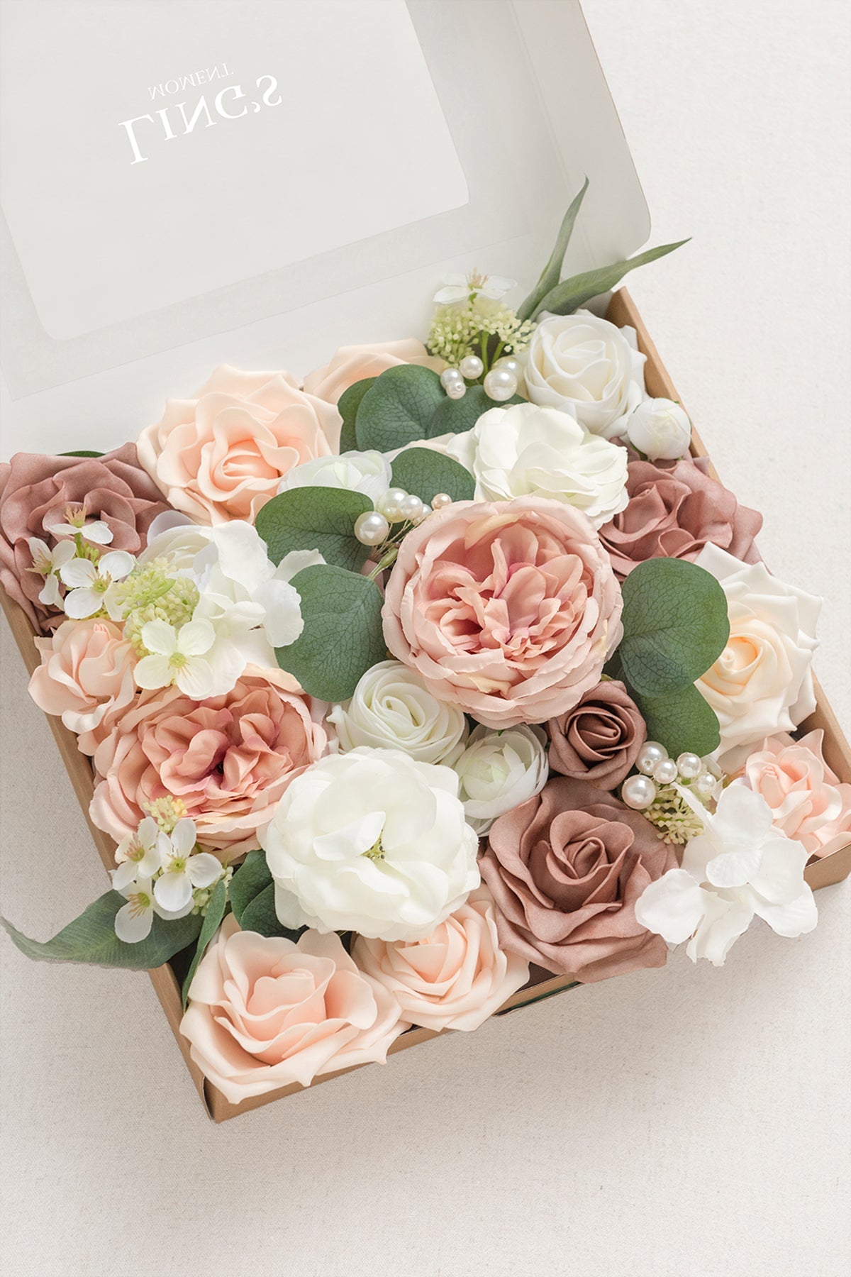 Dusty Rose Wedding Flowers & Greenery