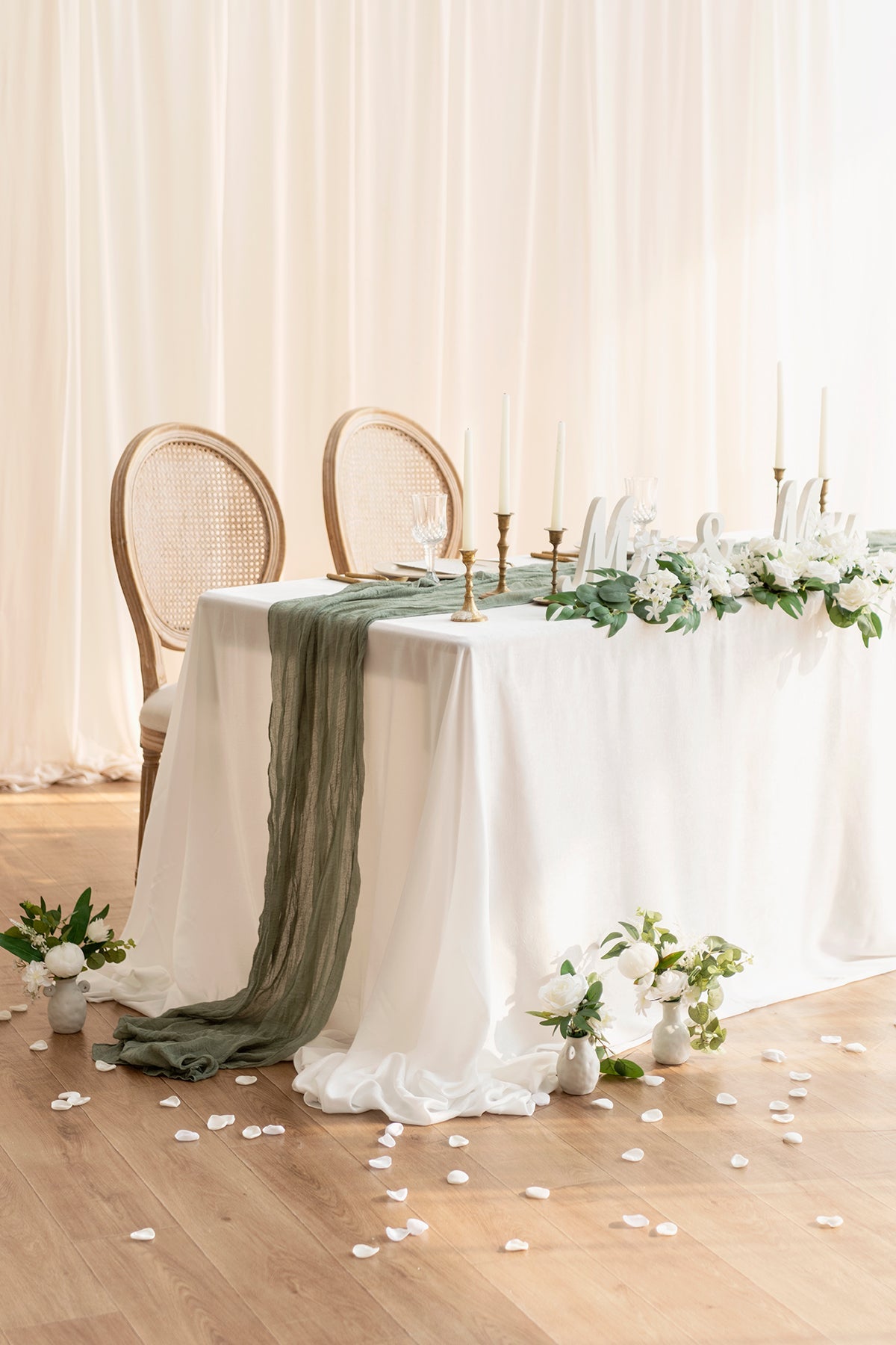 Table Cloth Fits 4ft / 6ft Table for Reception - 2 Styles