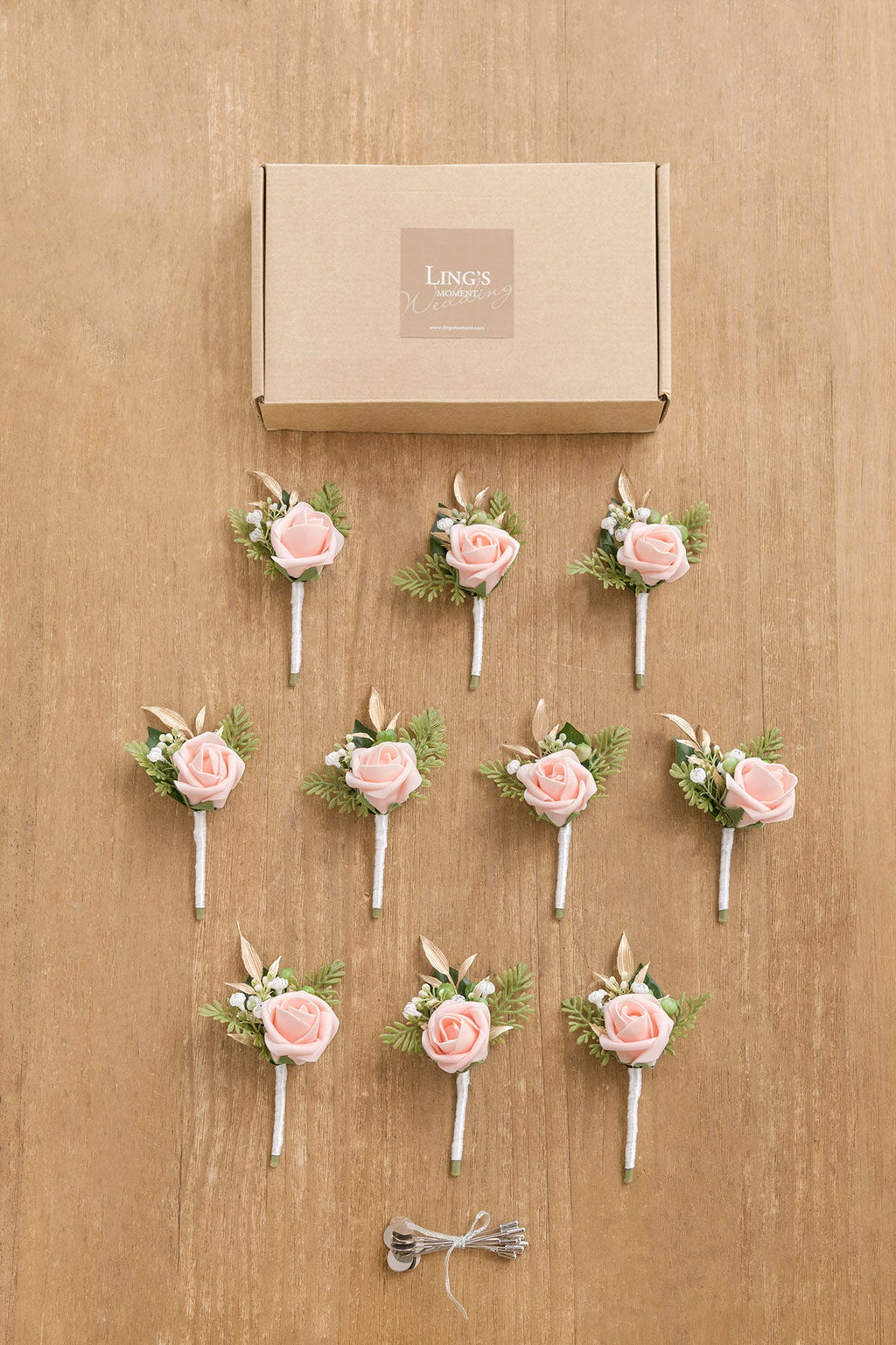 Additional Flower Decorations in Blush & Cream