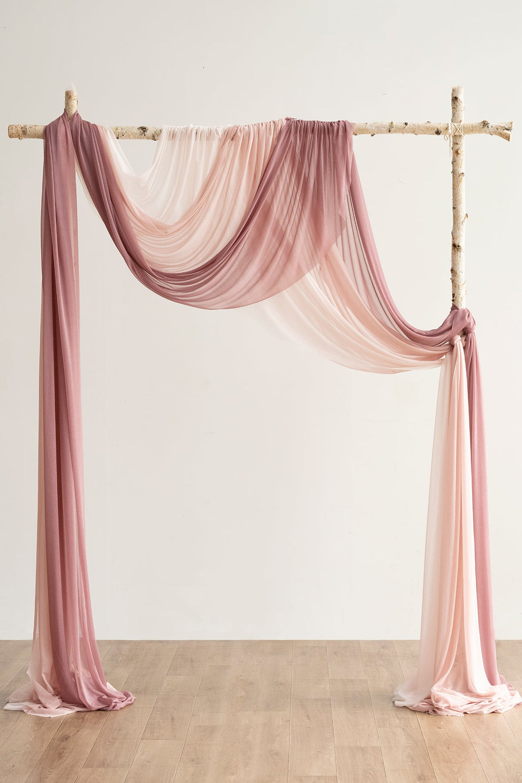 Wedding Arch Drapes in Romantic Marsala