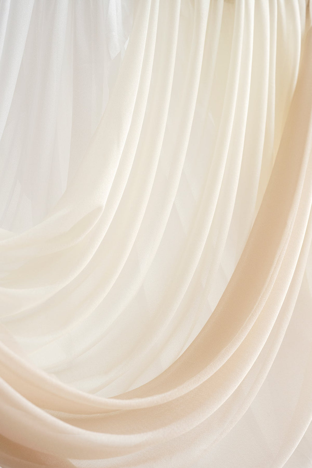 Wedding Arch Drapes in White & Beige