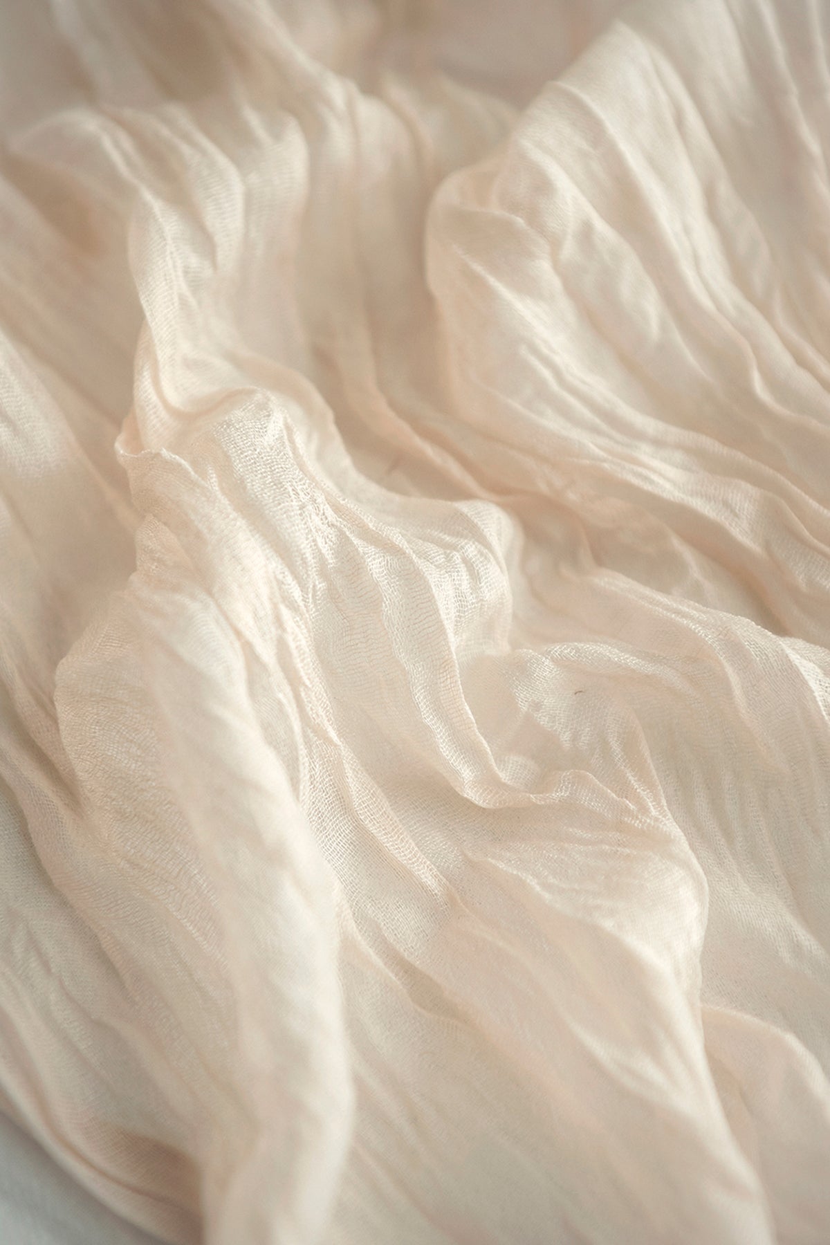 Cheesecloth Table Runner in Ivory