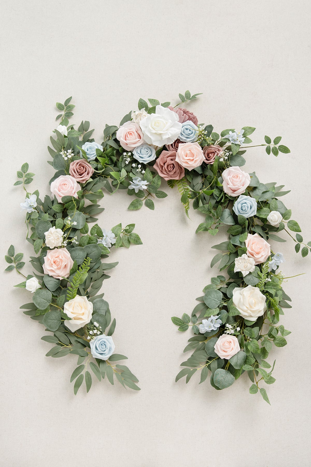 6ft Flower Garland in English Pastel
