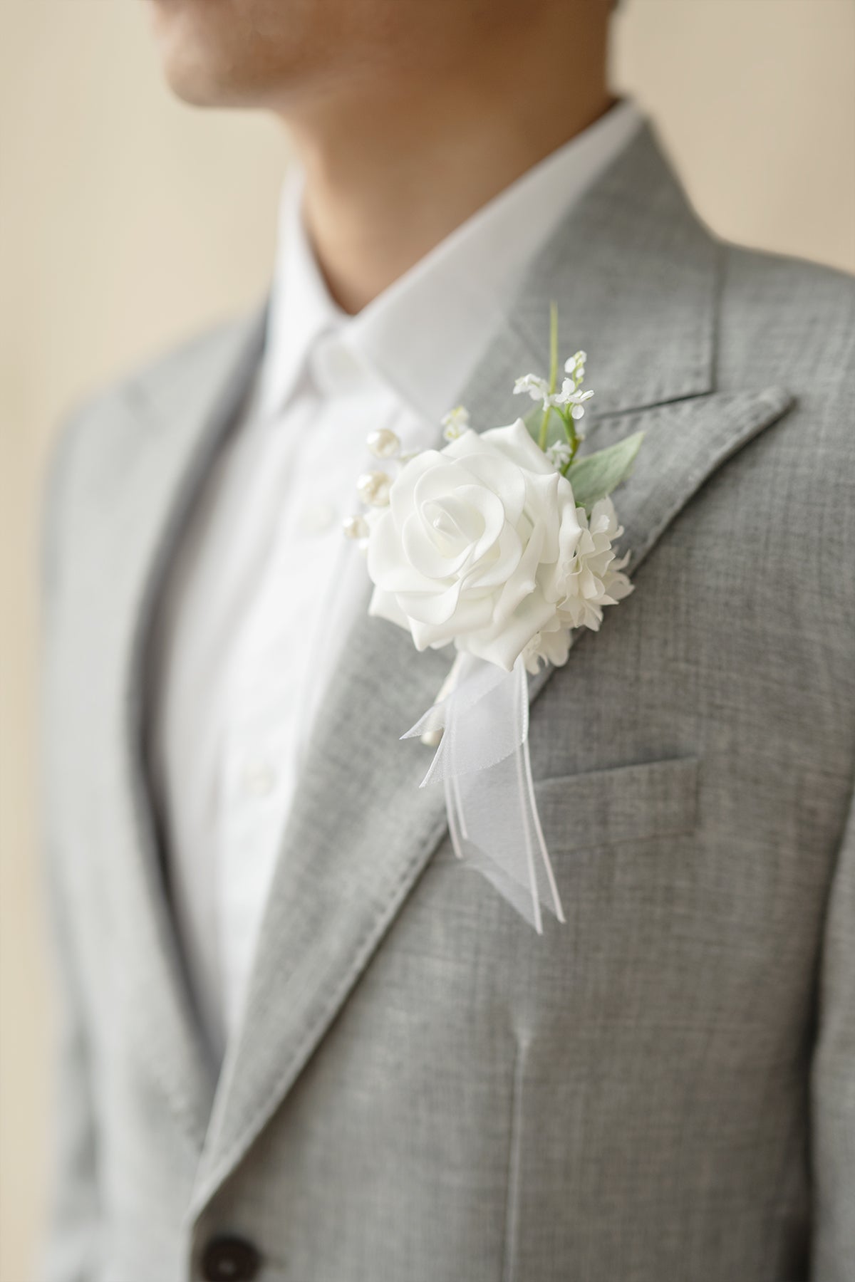 Additional Flower Decorations in White & Sage