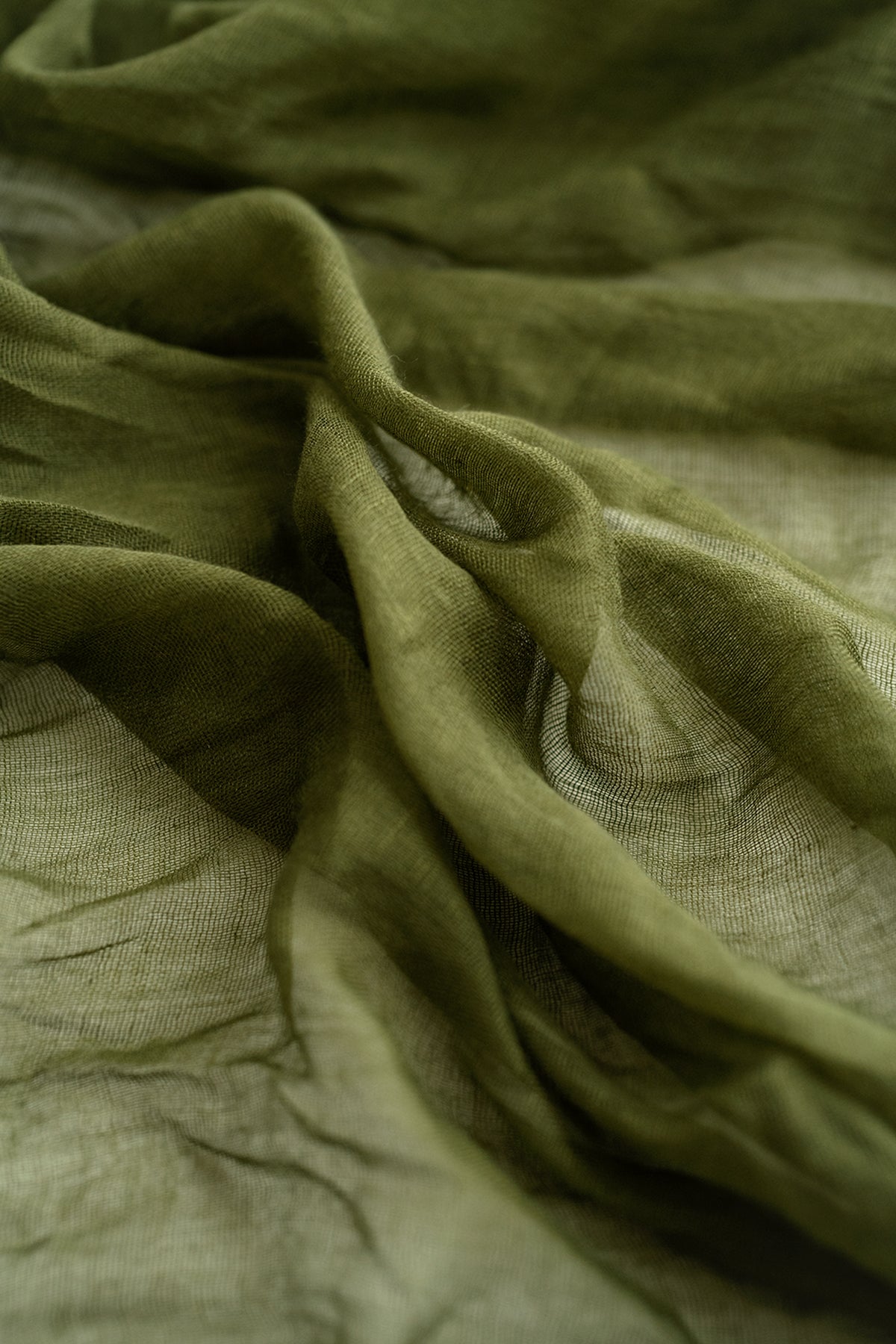 Table Linens in Olive Green
