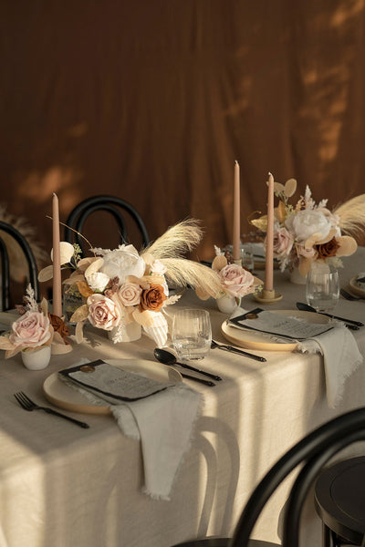 Assorted Floral Centerpiece Set in White & Beige | Clearance