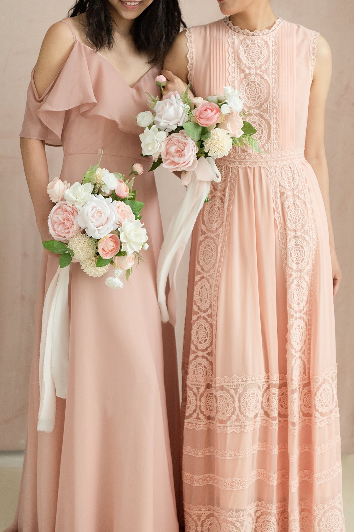 Additional Flower Decorations in Blush & Cream