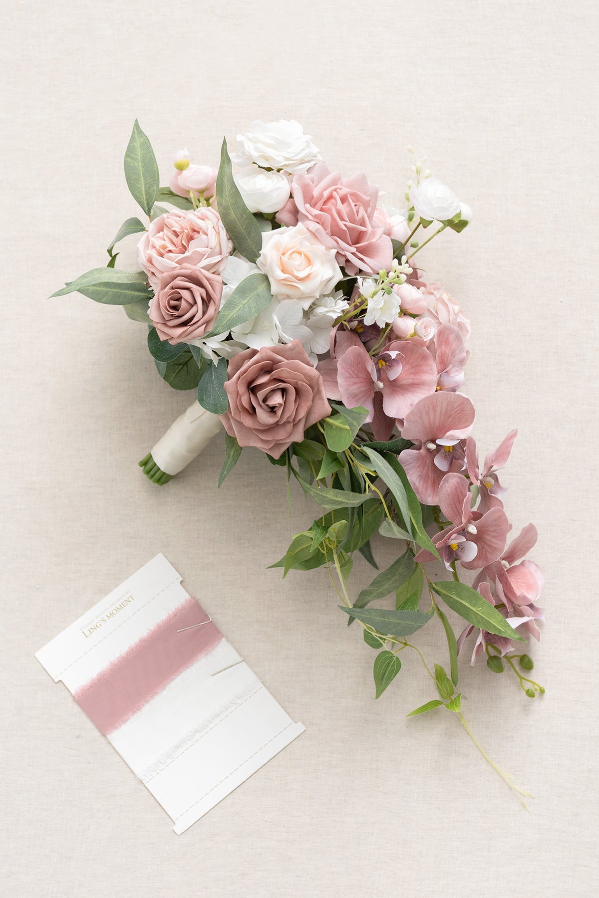 Bridal Flowers in Dusty Rose & Cream