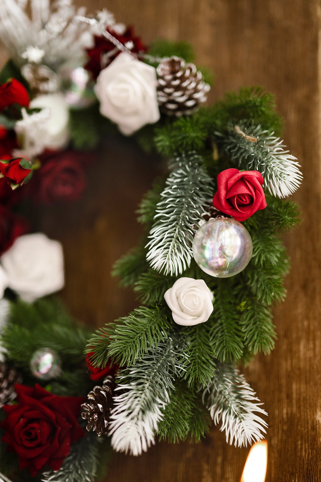 Christmas Wreath in Christmas Red & Sparkle