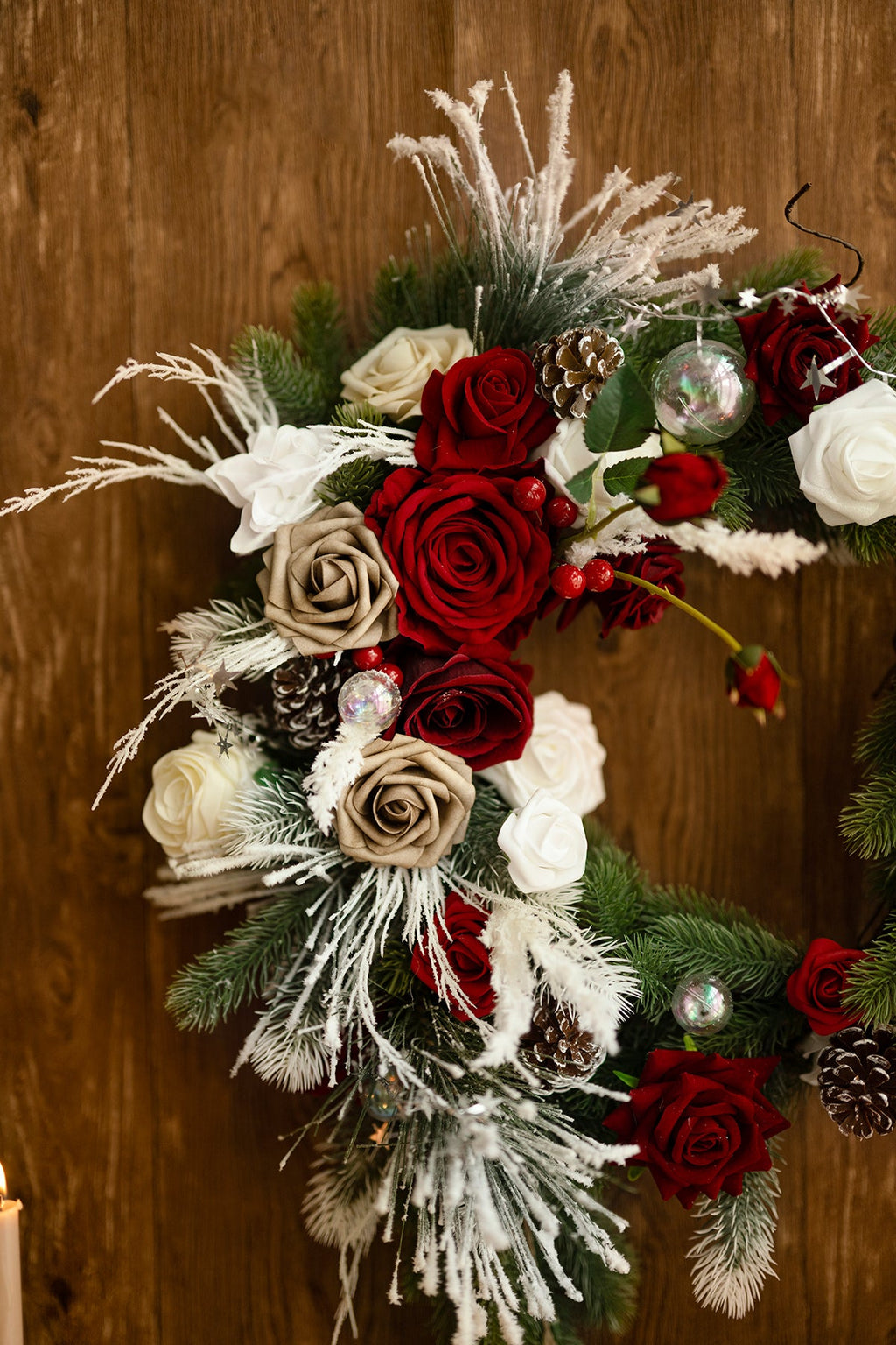 Christmas Wreath in Christmas Red & Sparkle