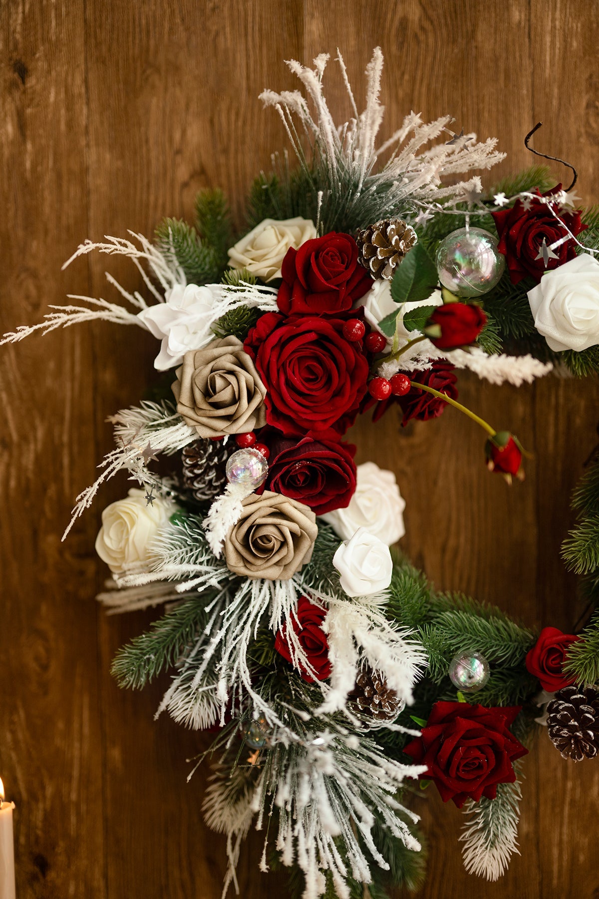 Christmas Wreath in Christmas Red & Sparkle