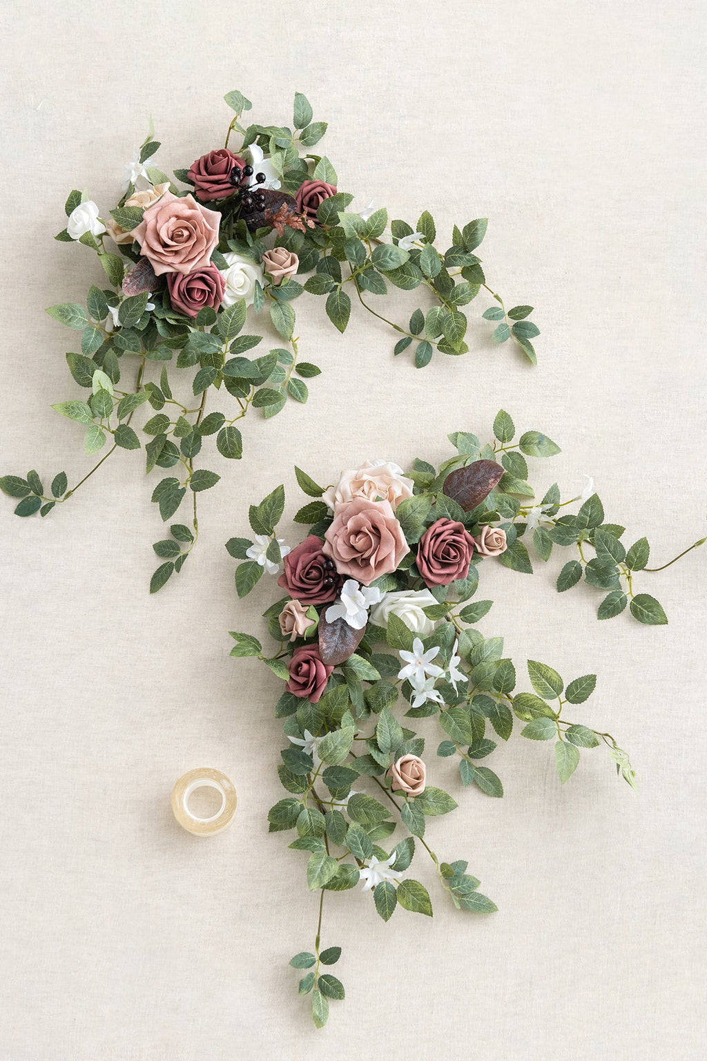 Sweetheart Table Floral Swags in Dusty Rose & Mauve